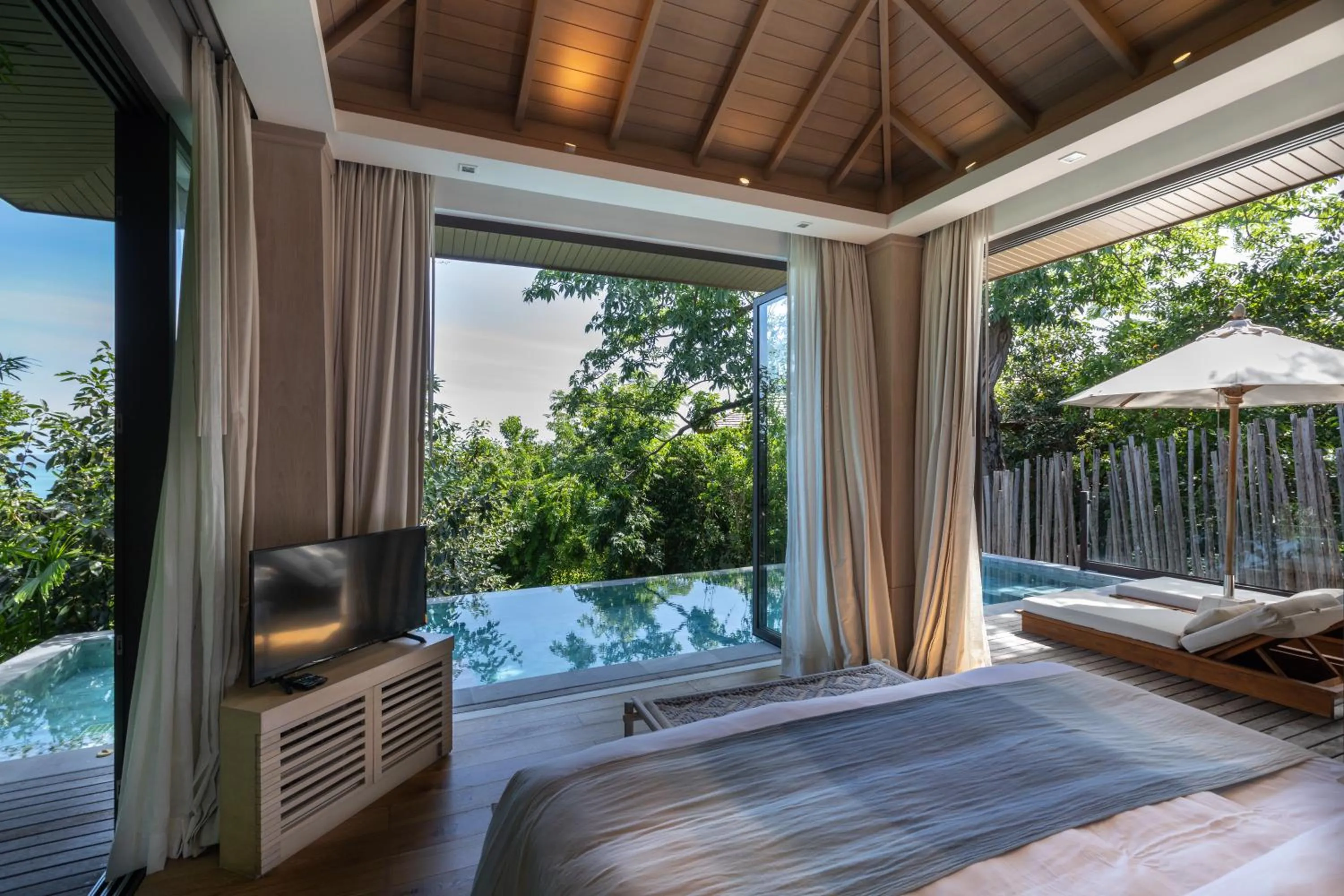 Patio in Cape Fahn Hotel - Private Islands Samui