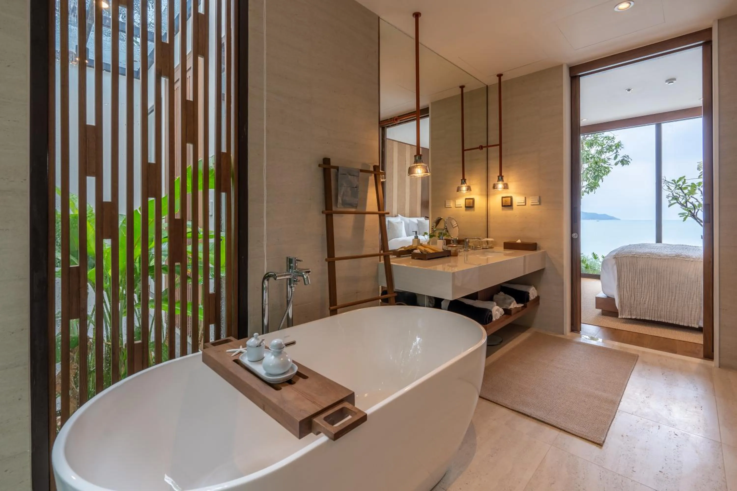 Bathroom in Cape Fahn Hotel - Private Islands Samui