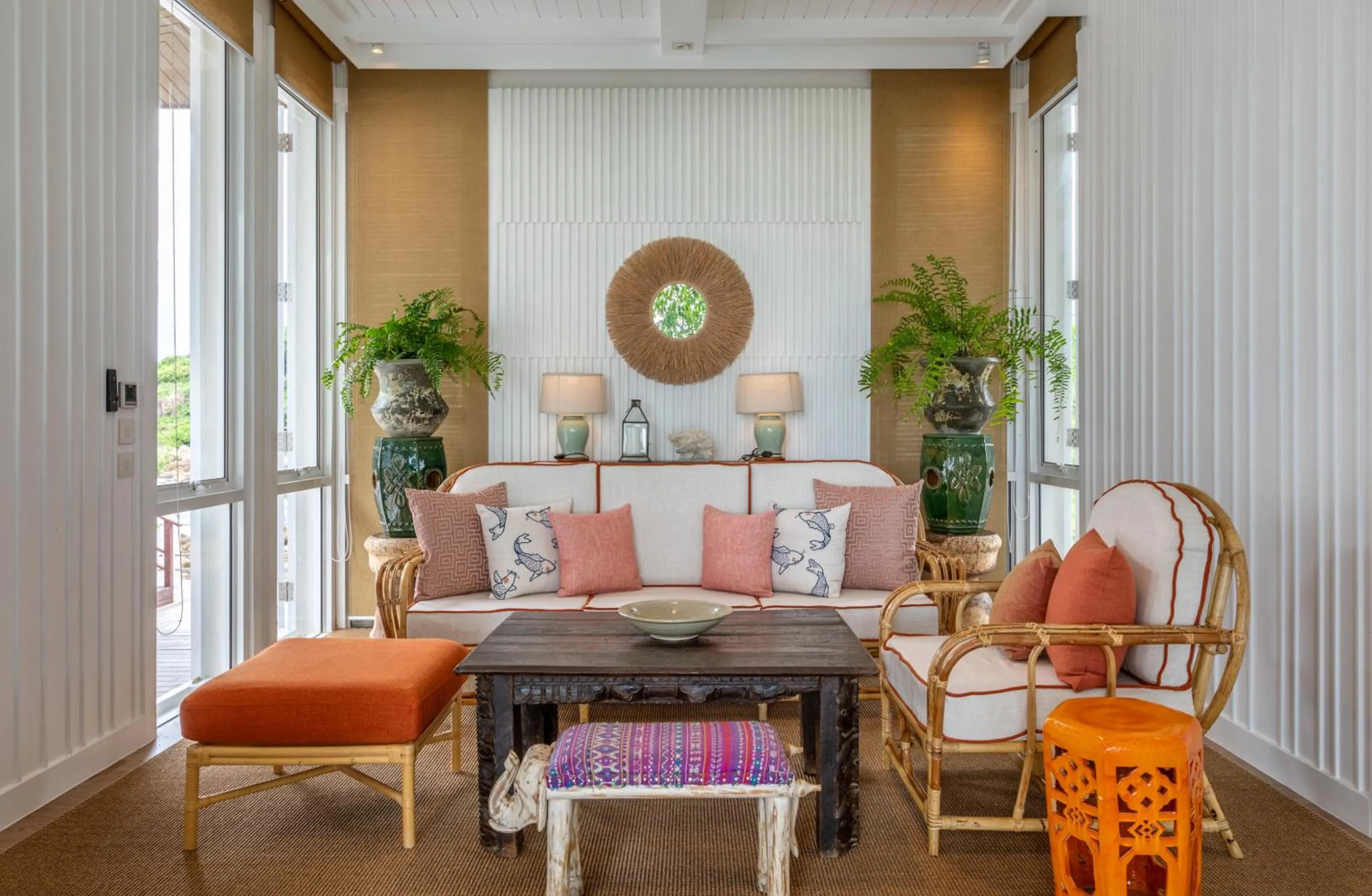 Living room in Cape Fahn Hotel - Private Islands Samui