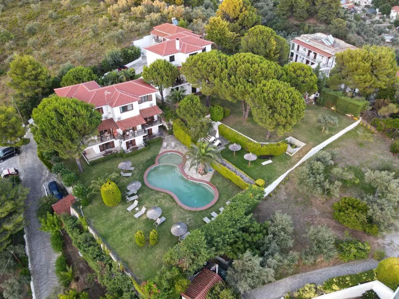 Bird's eye view in Villa Xanthippi