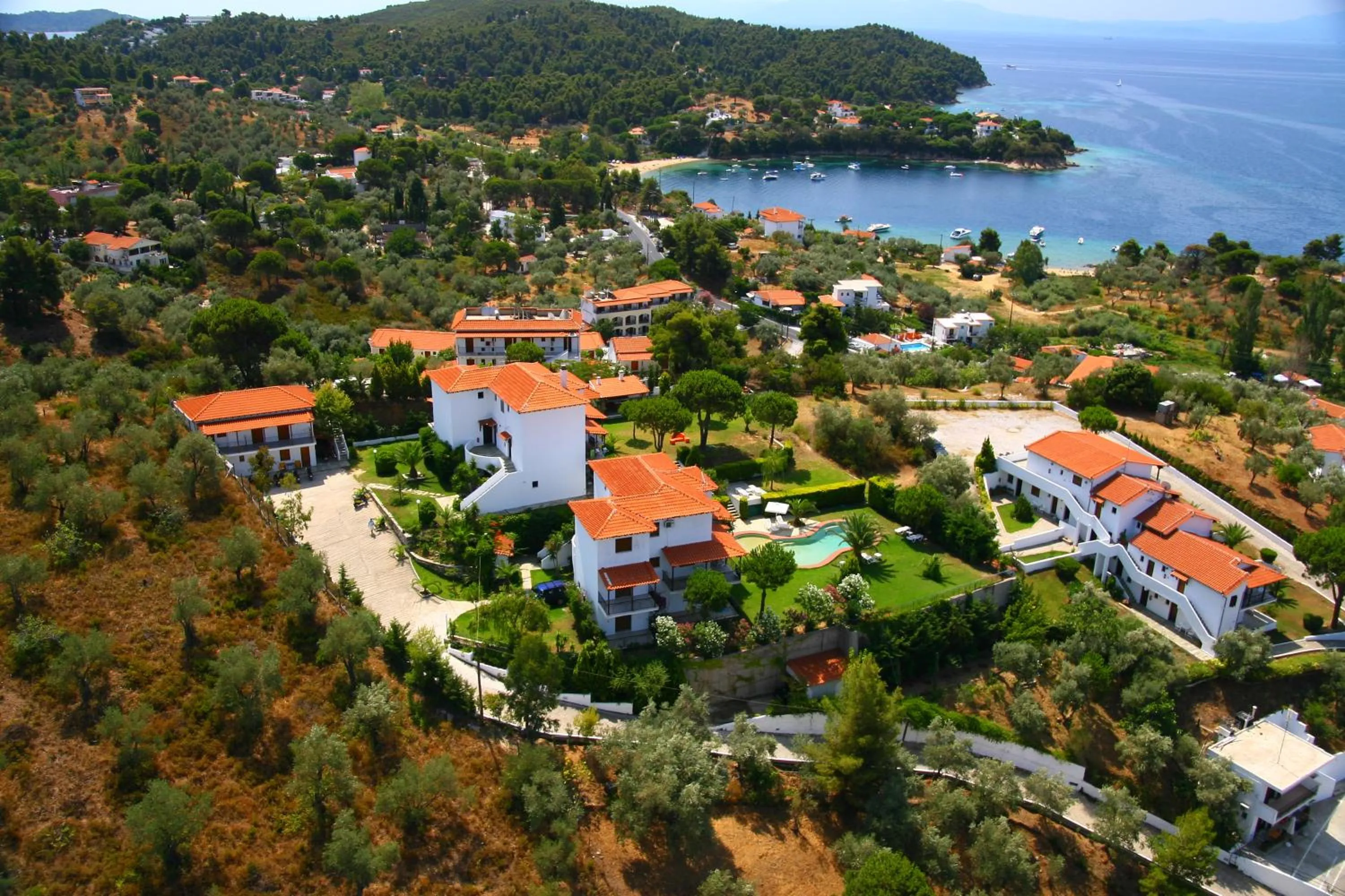 Bird's eye view in Villa Xanthippi