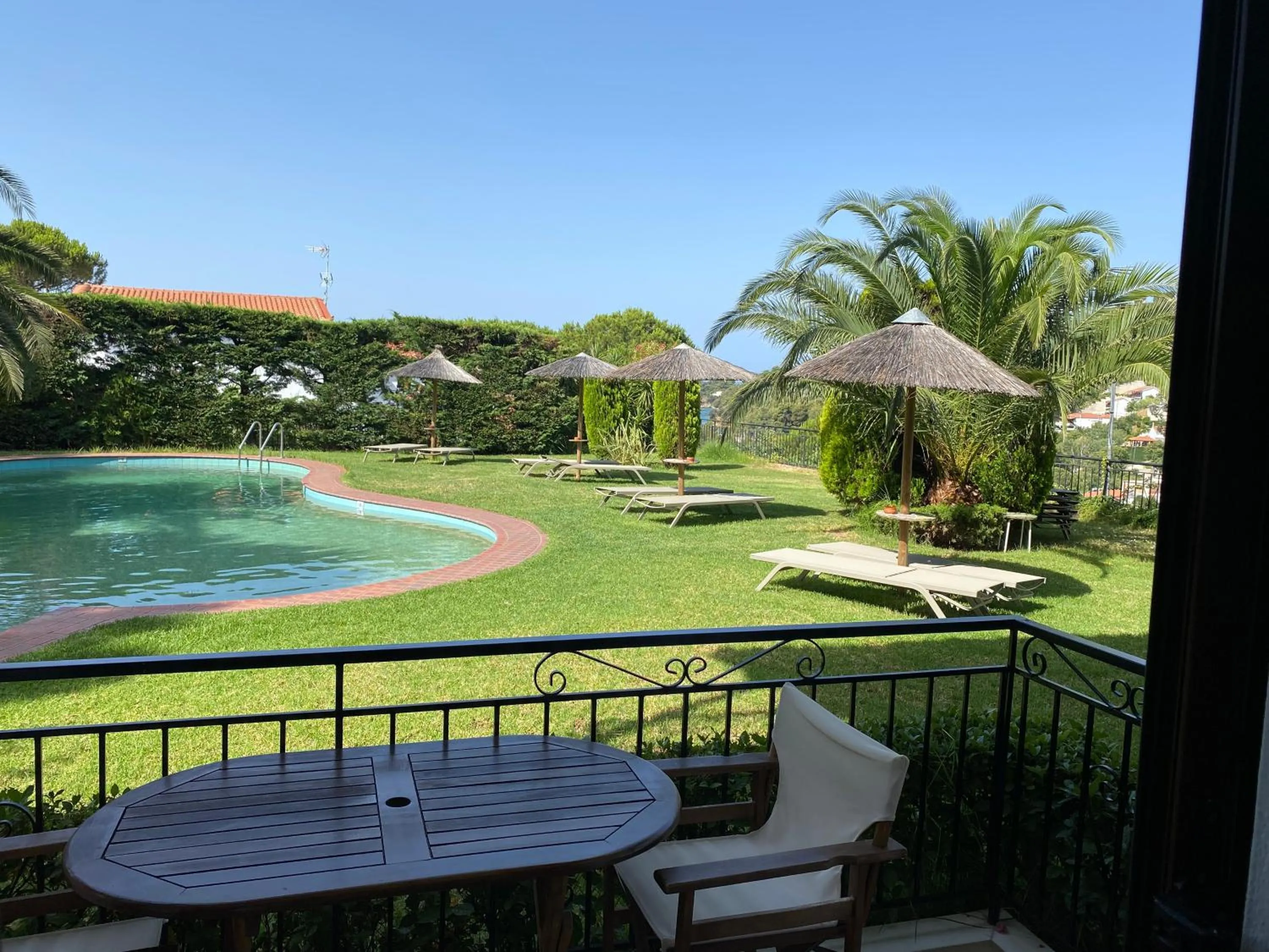 Pool view in Villa Xanthippi
