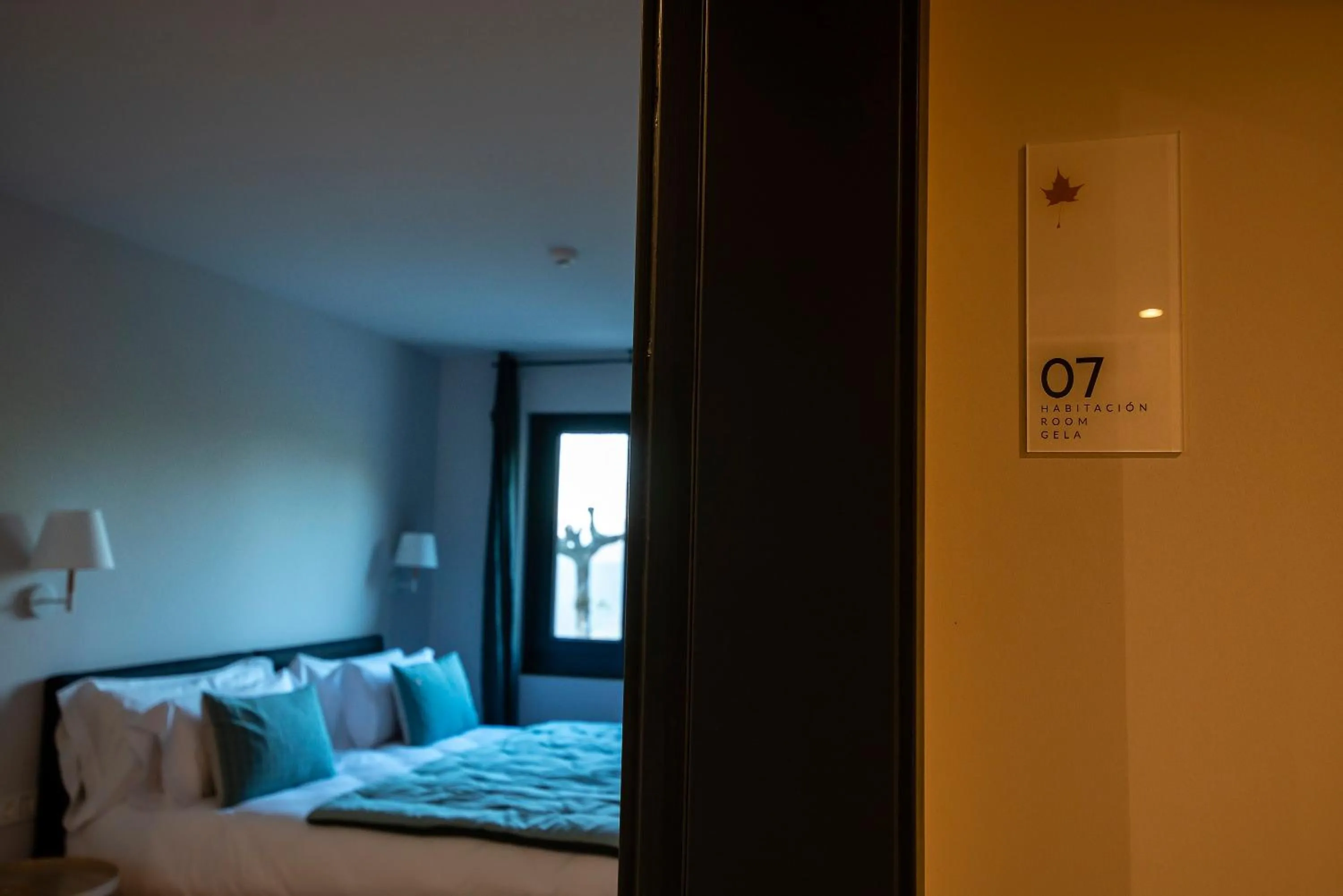 Decorative detail, Bed in IXUA Hotela