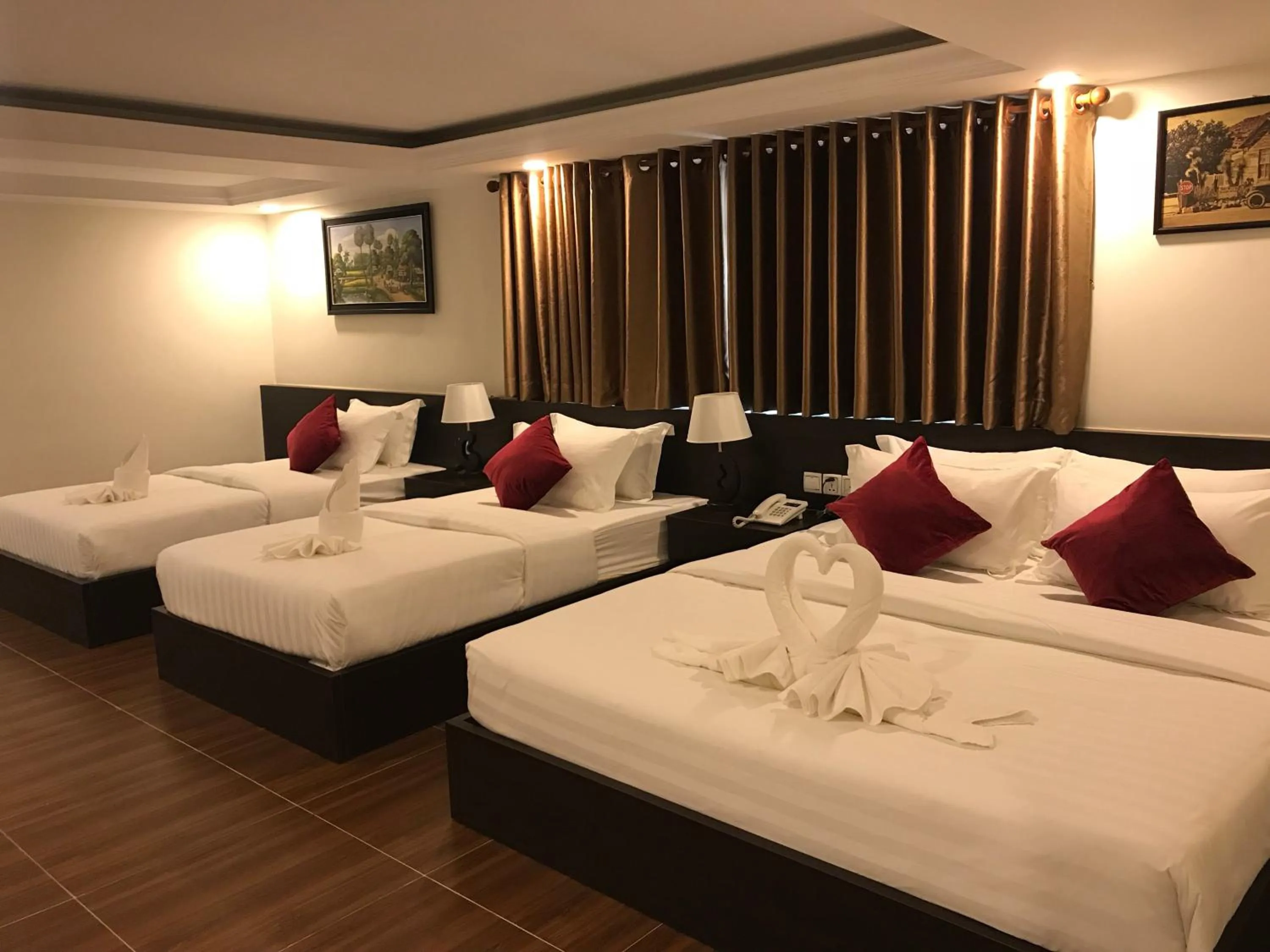 Bedroom, Bed in Apple Hotel Two - Near Phnom Penh Airport