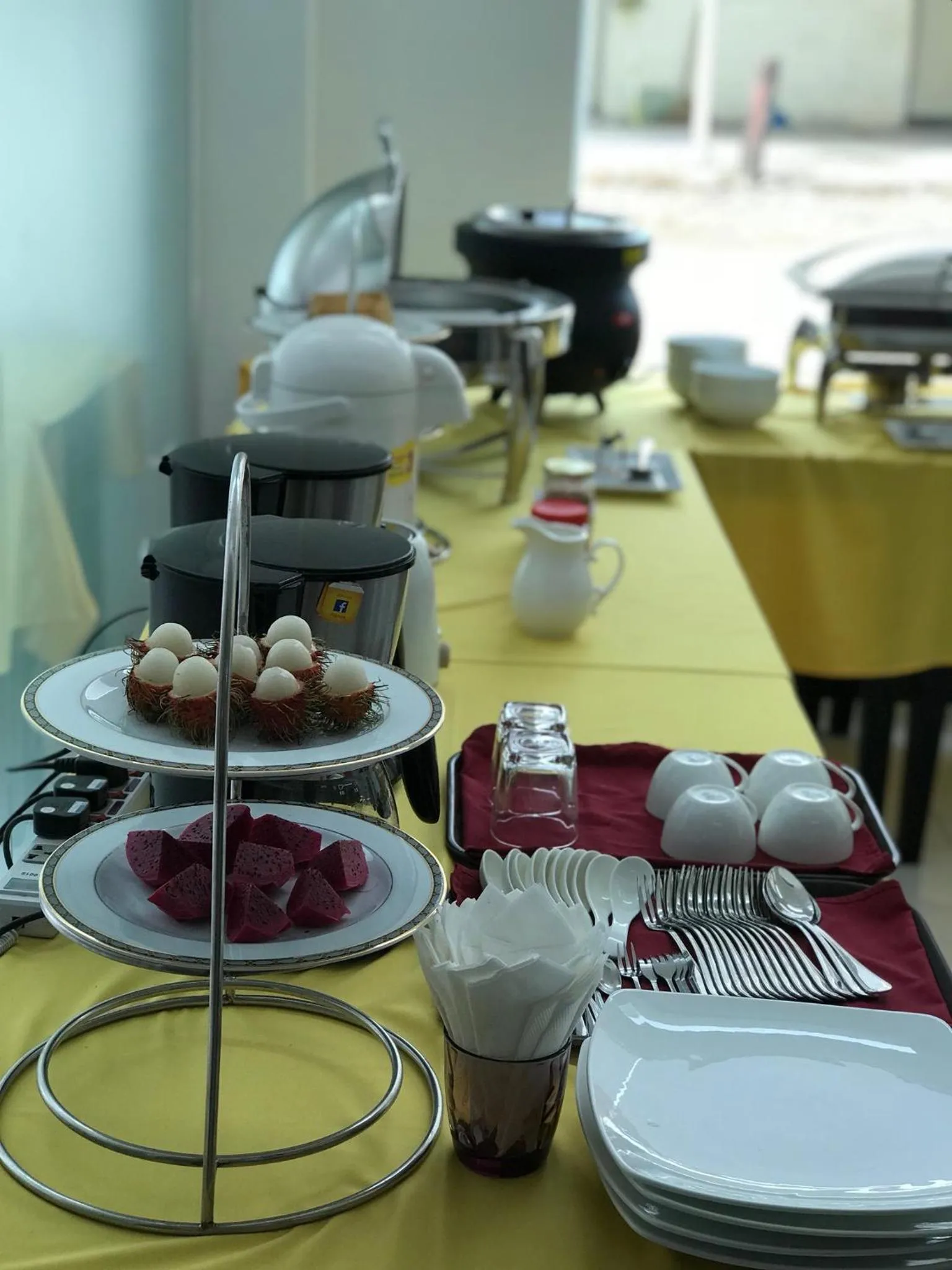 Buffet breakfast in Apple Hotel Two - Near Phnom Penh Airport