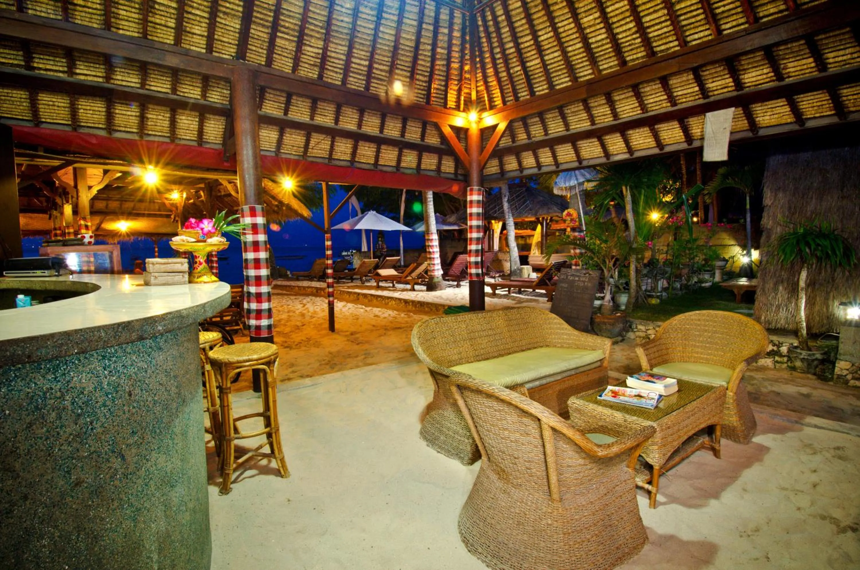 Lobby or reception in Lumbung Bali Huts