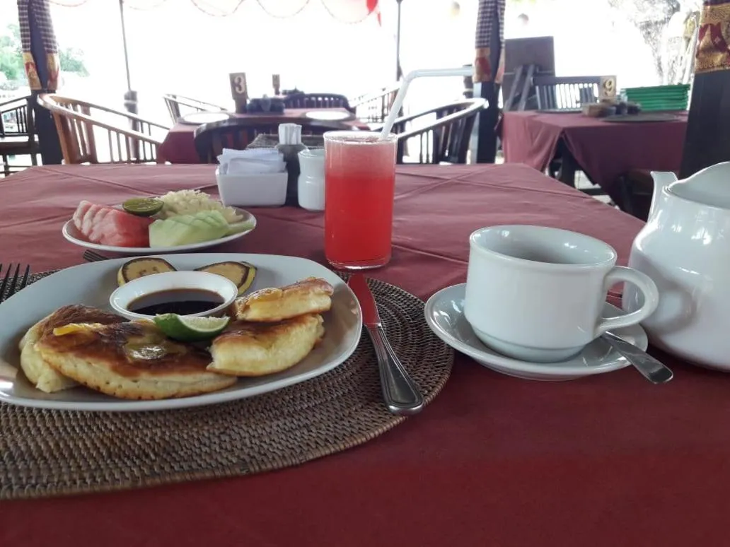 Continental breakfast in Lumbung Bali Huts