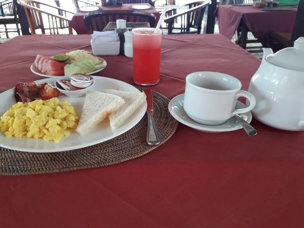 American breakfast in Lumbung Bali Huts