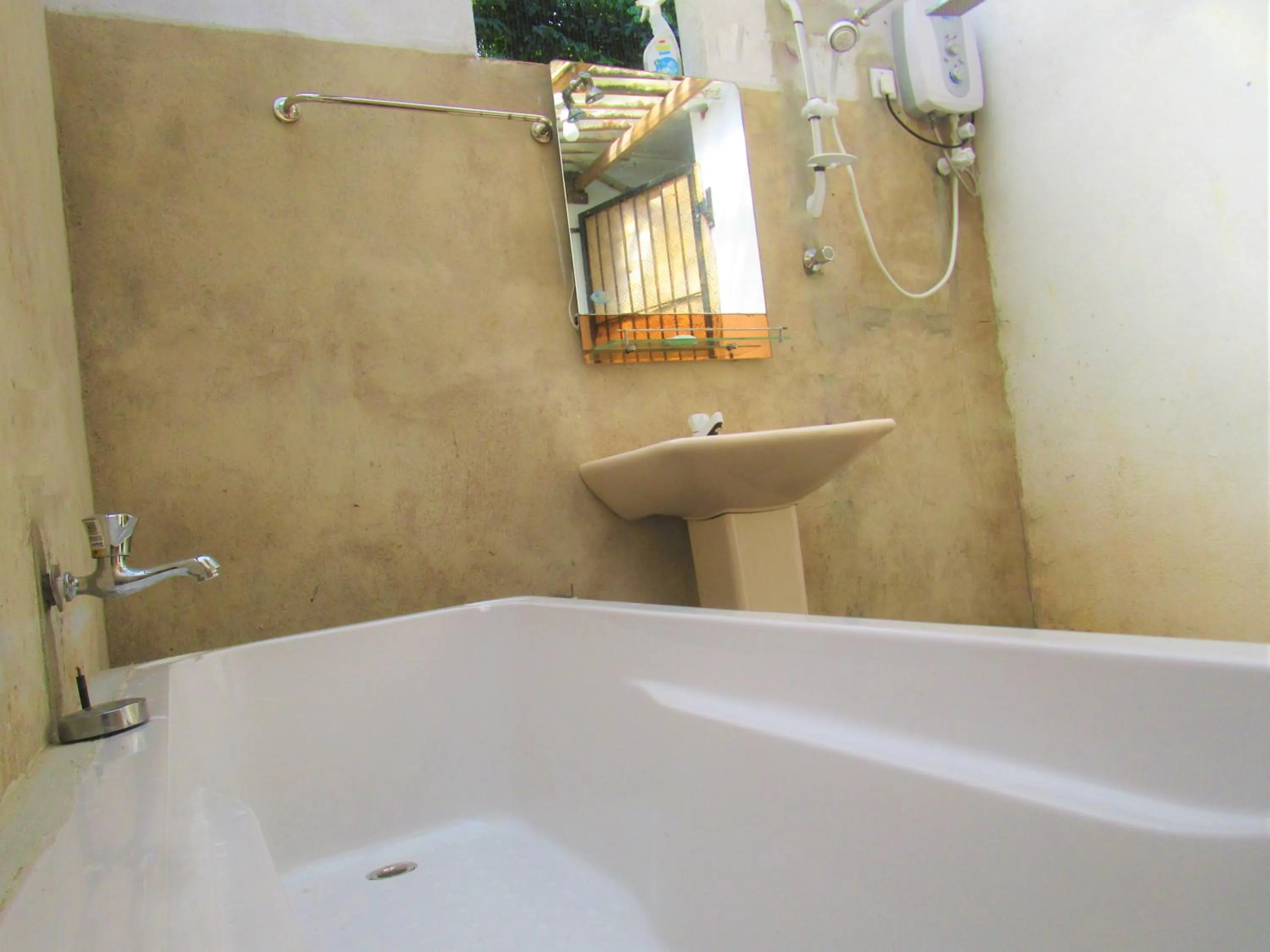 Bathroom in Green Herbal Ayurvedic Eco-Lodge