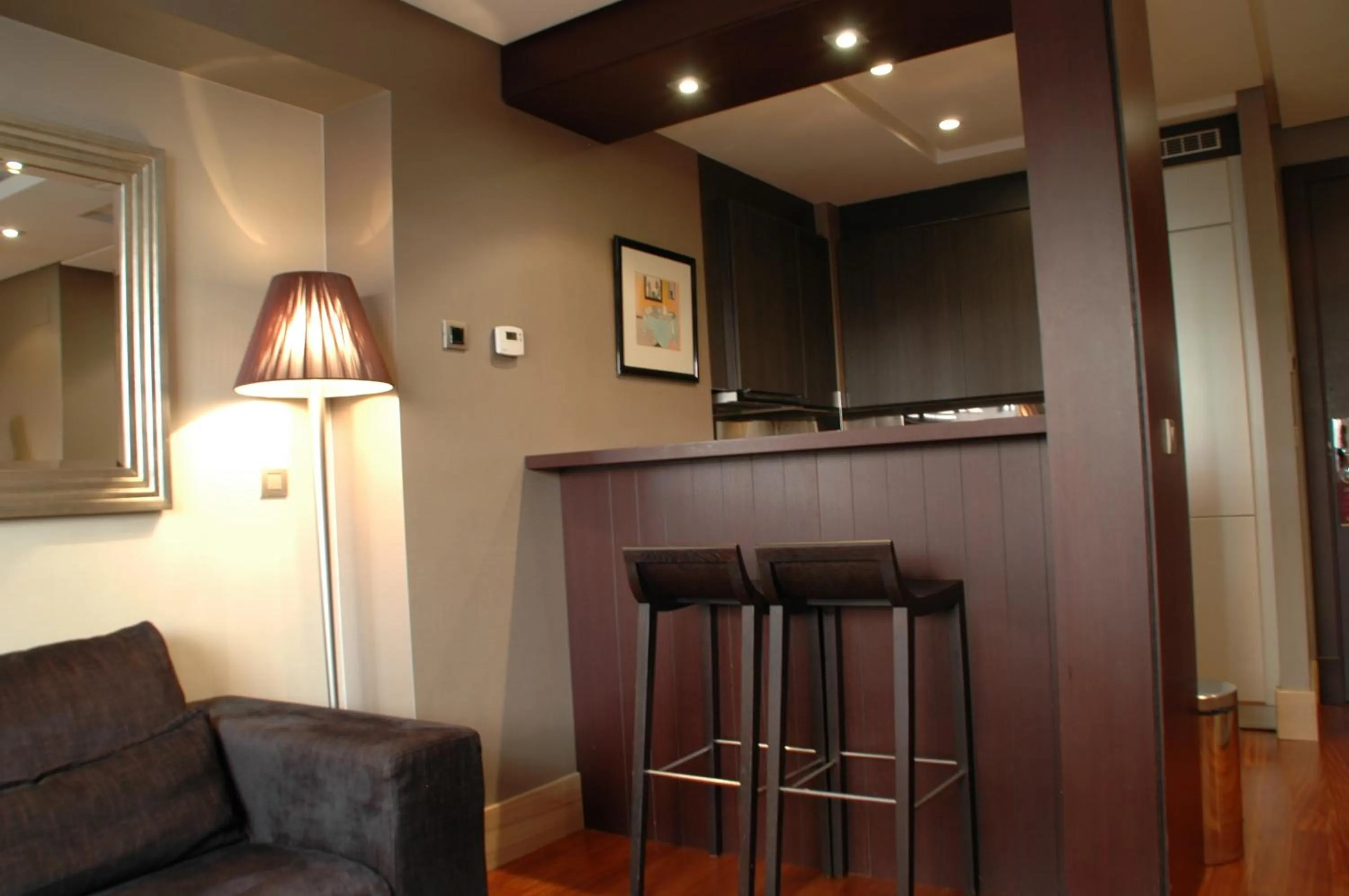 Kitchen or kitchenette in Washington Parquesol Suites & Hotel