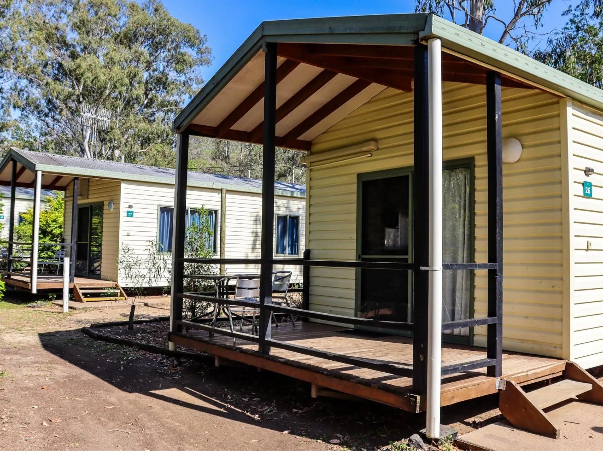 Balcony/Terrace in BIG4 Cania Gorge Holiday Park