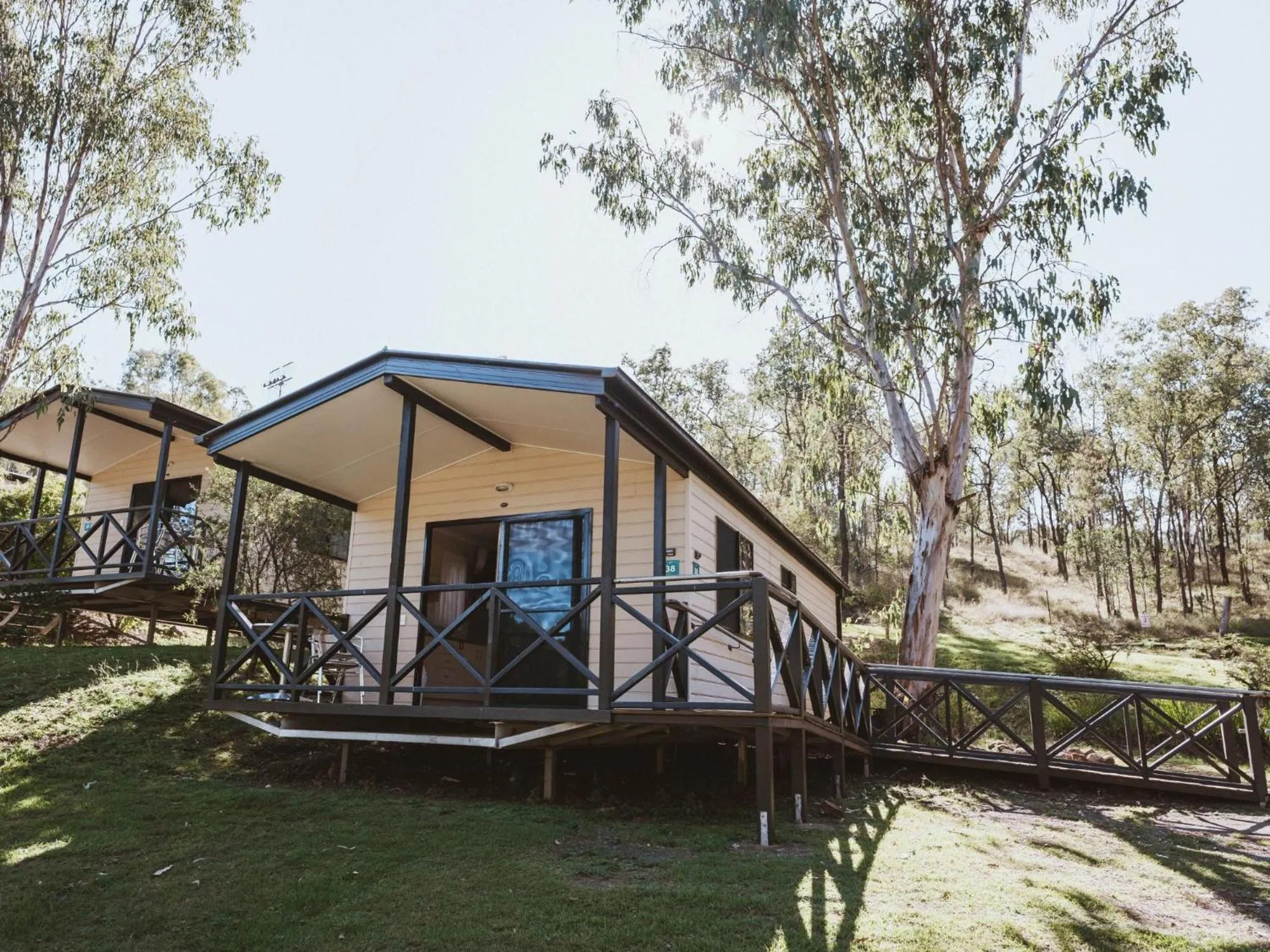 Balcony/Terrace in BIG4 Cania Gorge Holiday Park