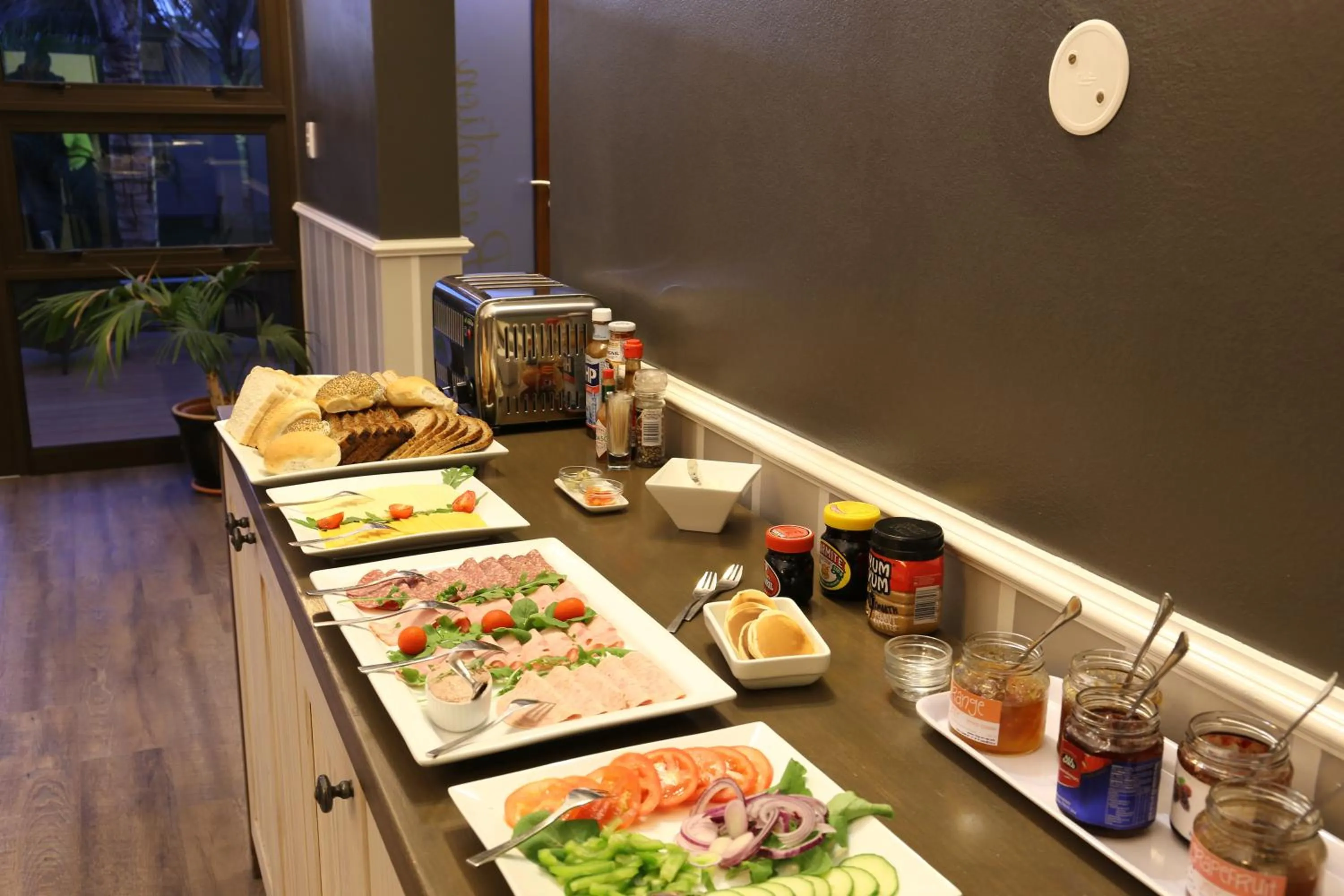 Continental breakfast in Namib Guesthouse