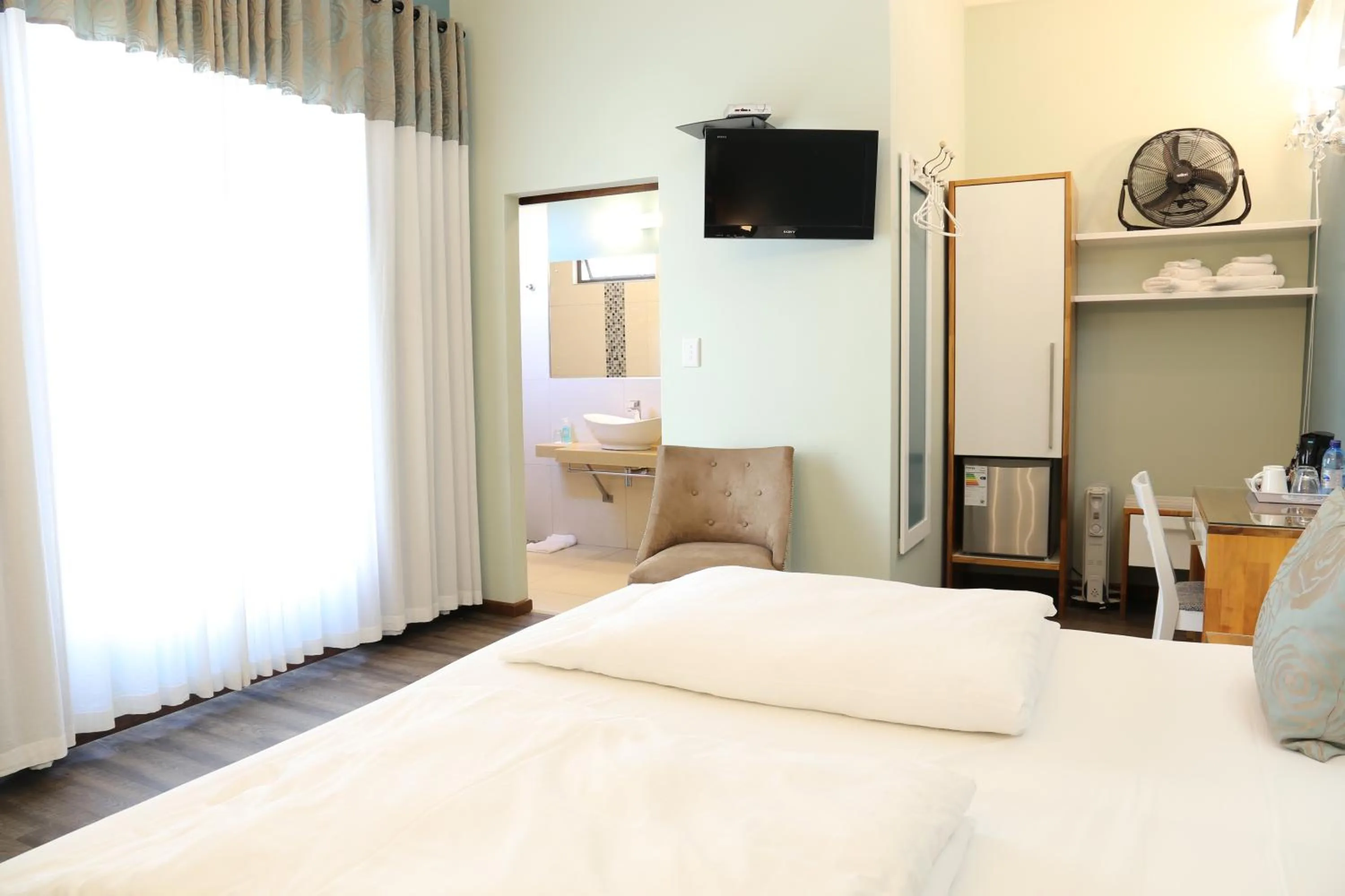 Decorative detail, Bed in Namib Guesthouse