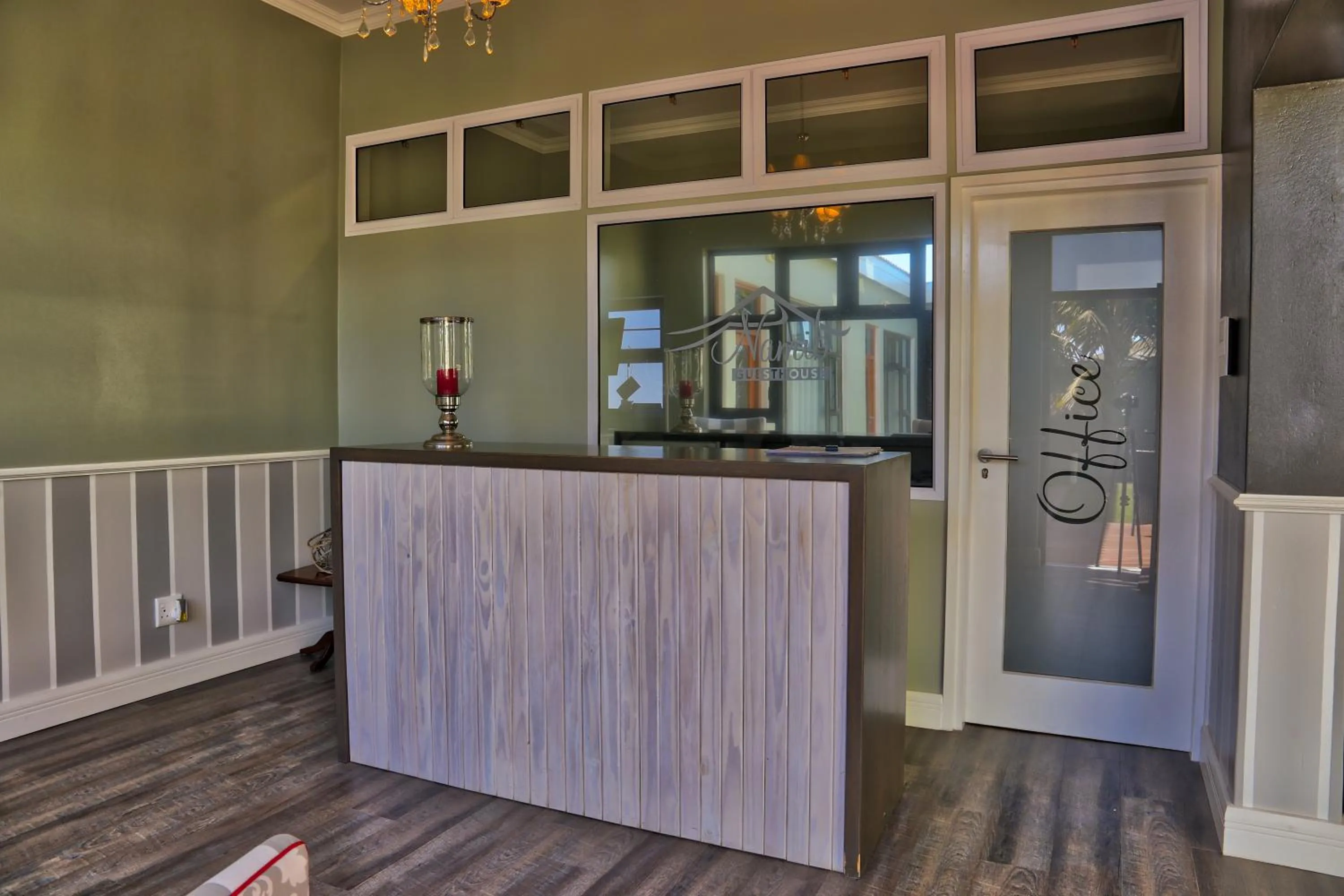 Lobby or reception in Namib Guesthouse