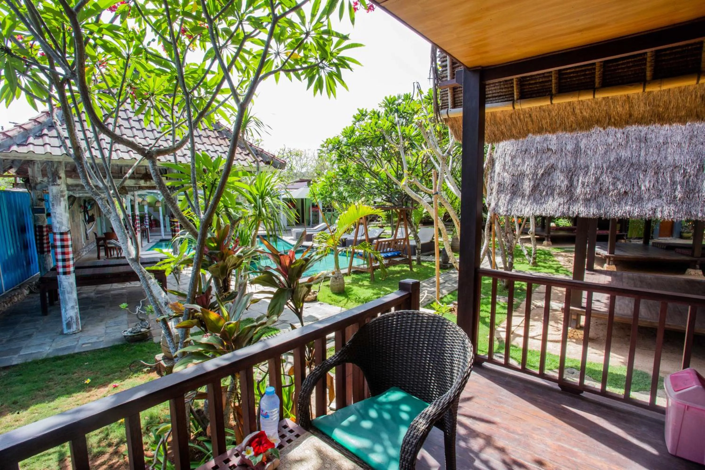 Garden view in Nanuk's Bungalows