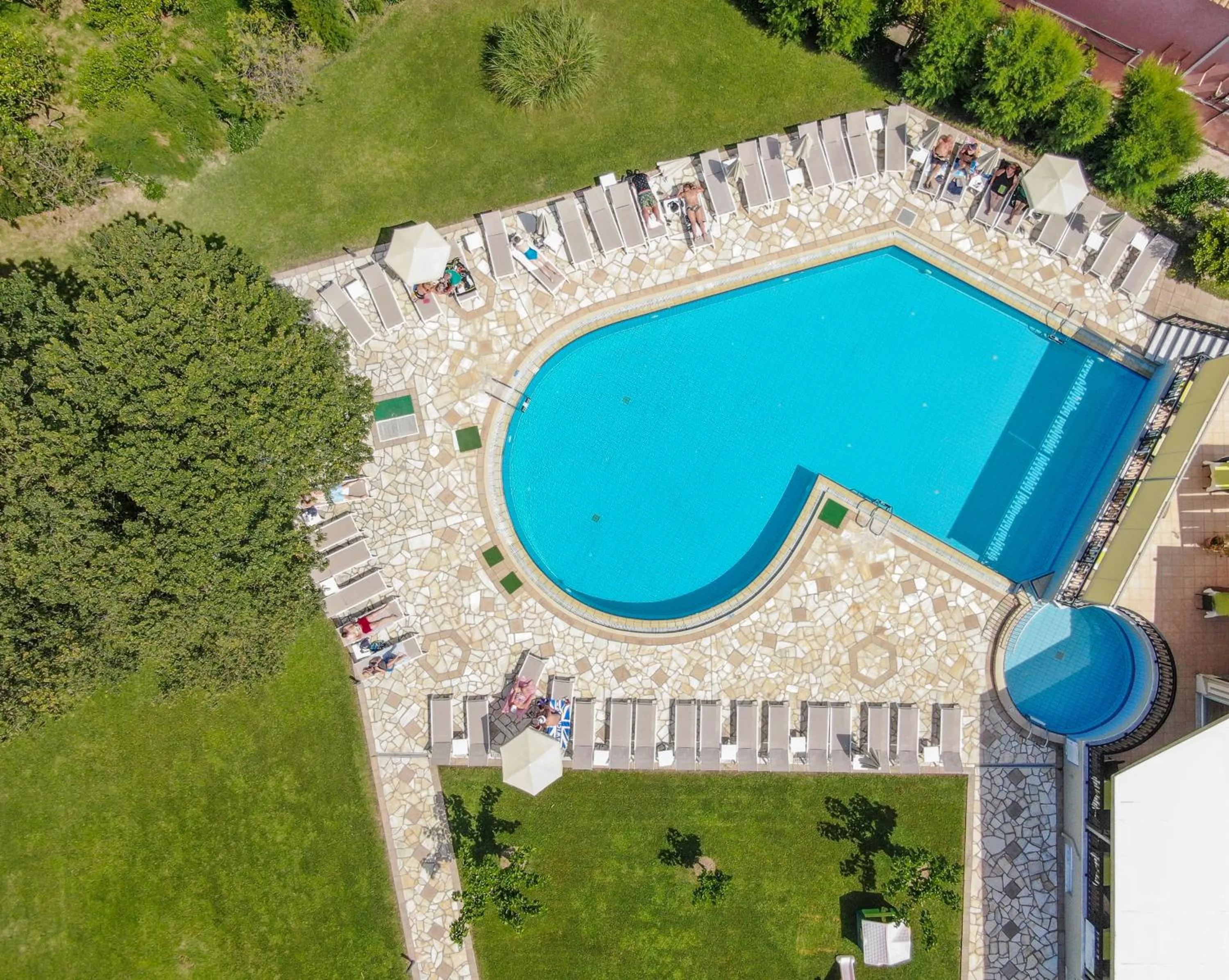 Pool view in Hotel Palmyra