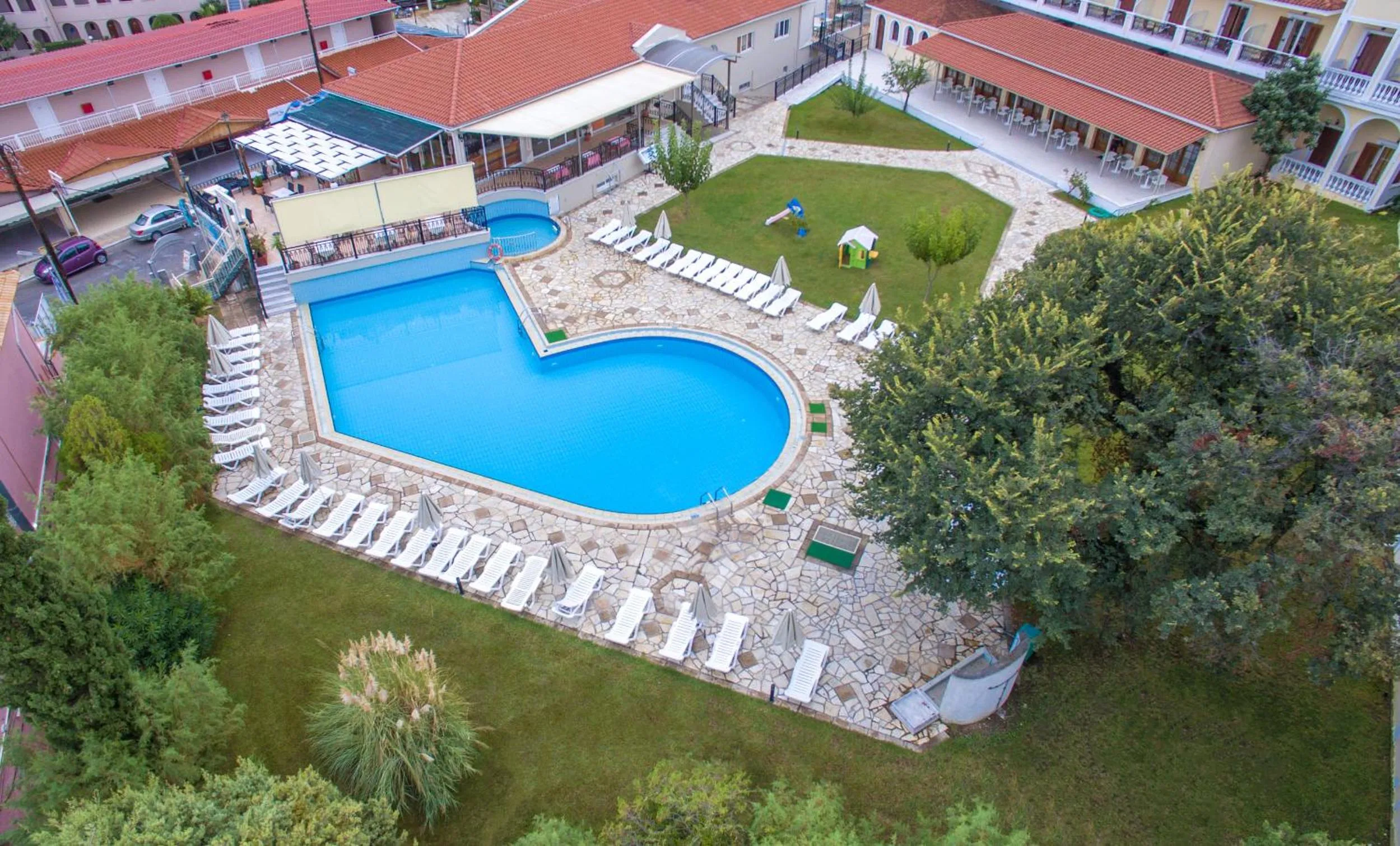 Bird's eye view in Hotel Palmyra