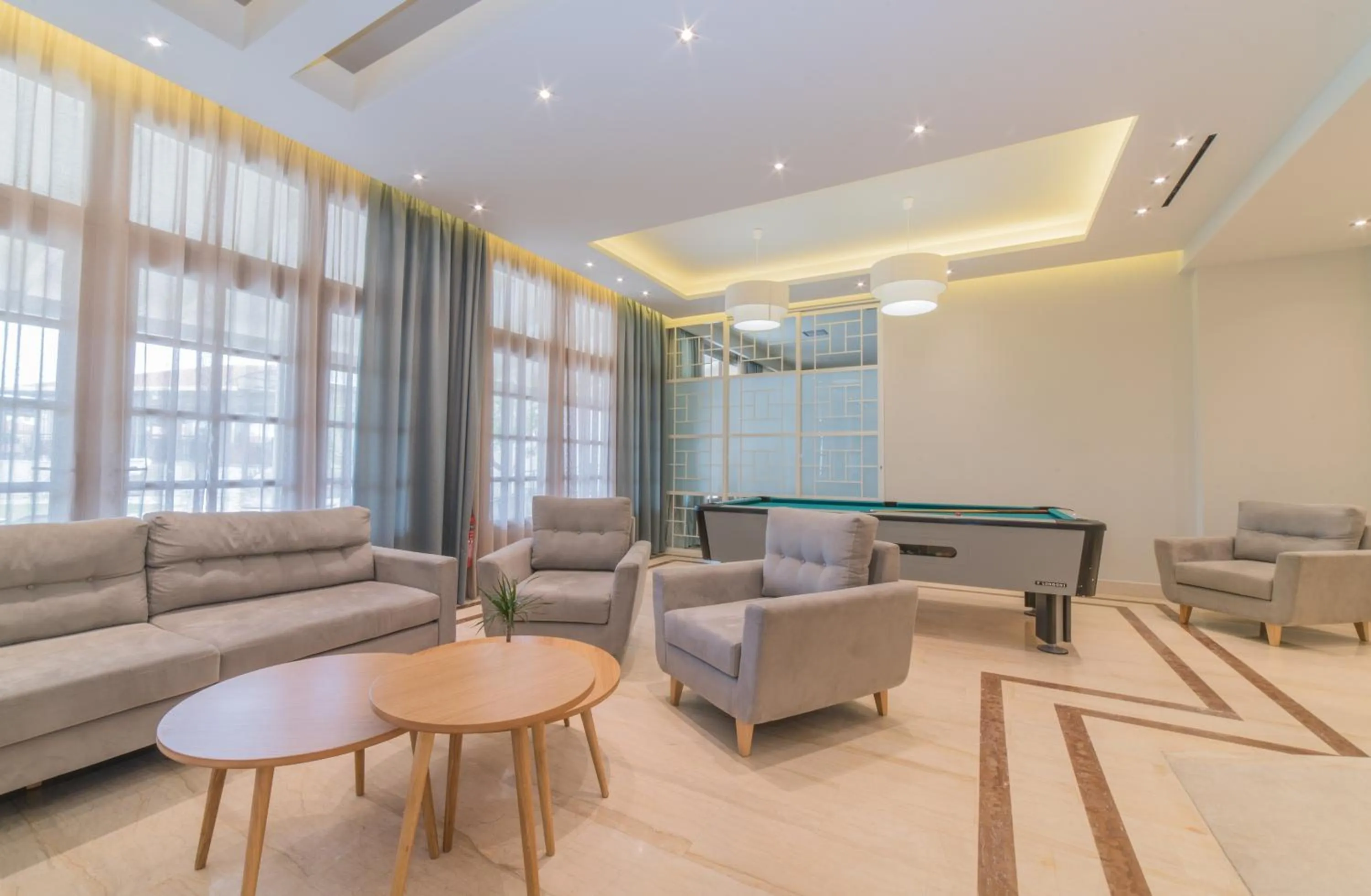 Communal lounge/ TV room in Hotel Palmyra