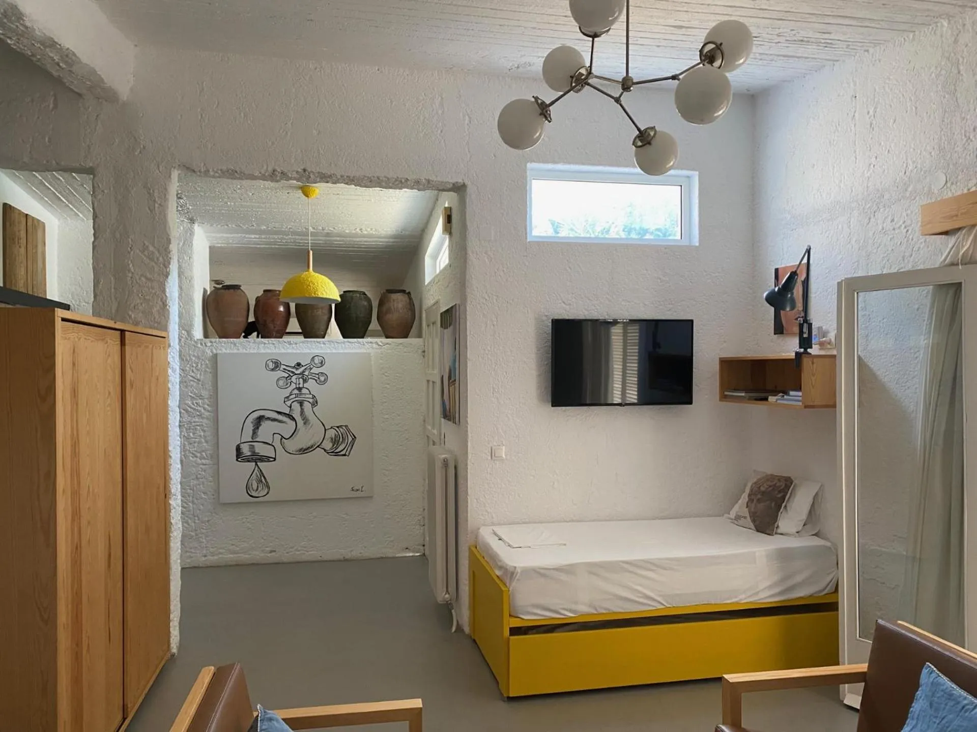 Living room in Manolis' House