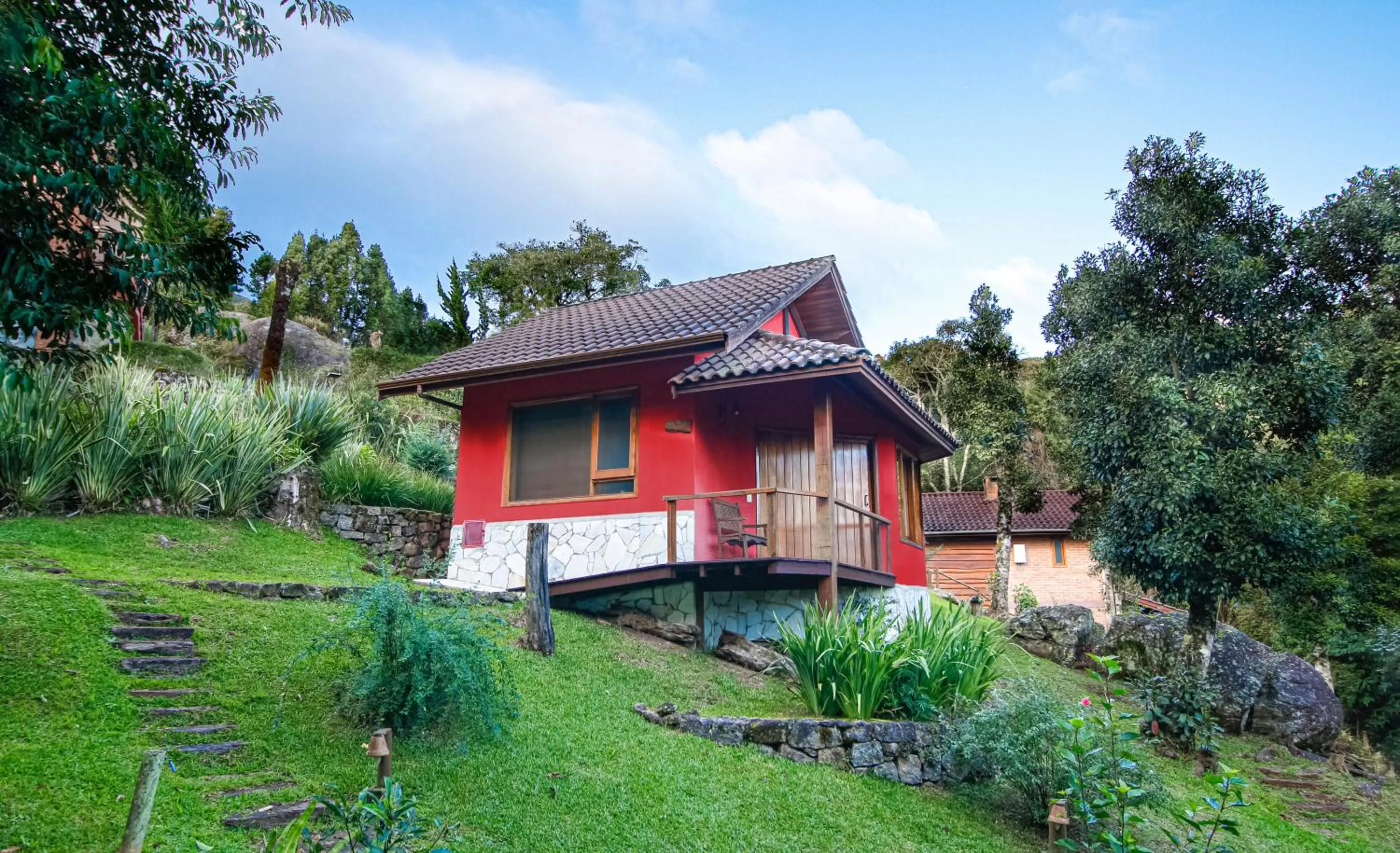 Garden view in Pousada Ahavanoah