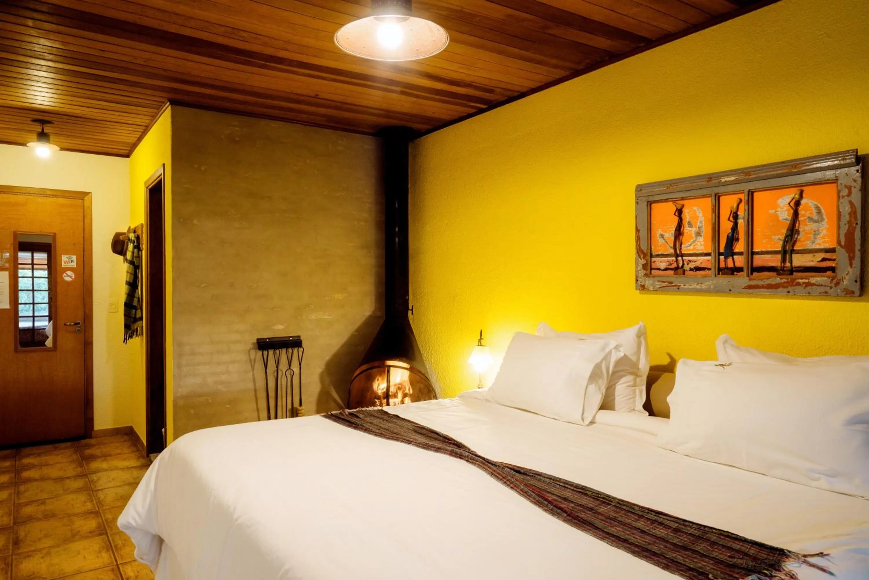 Bed in Pousada Ahavanoah