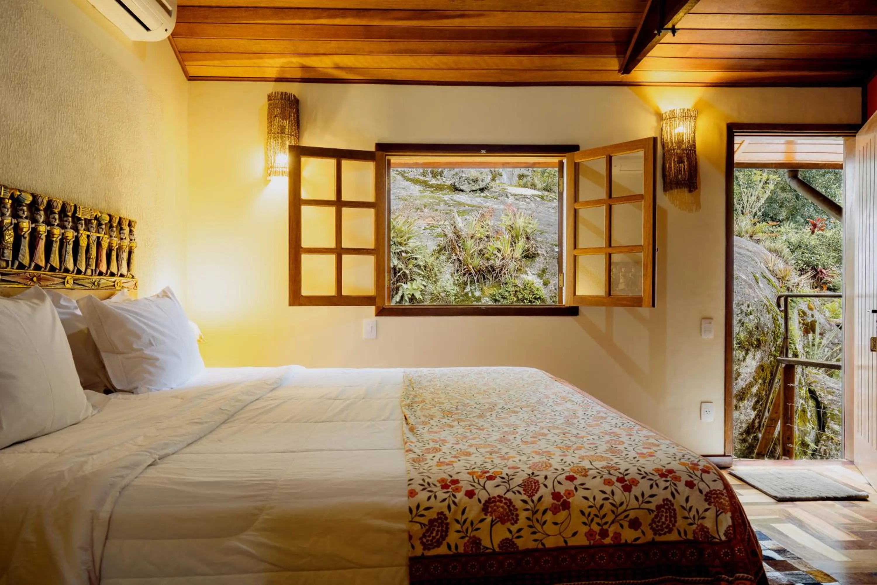 Bed in Pousada Ahavanoah