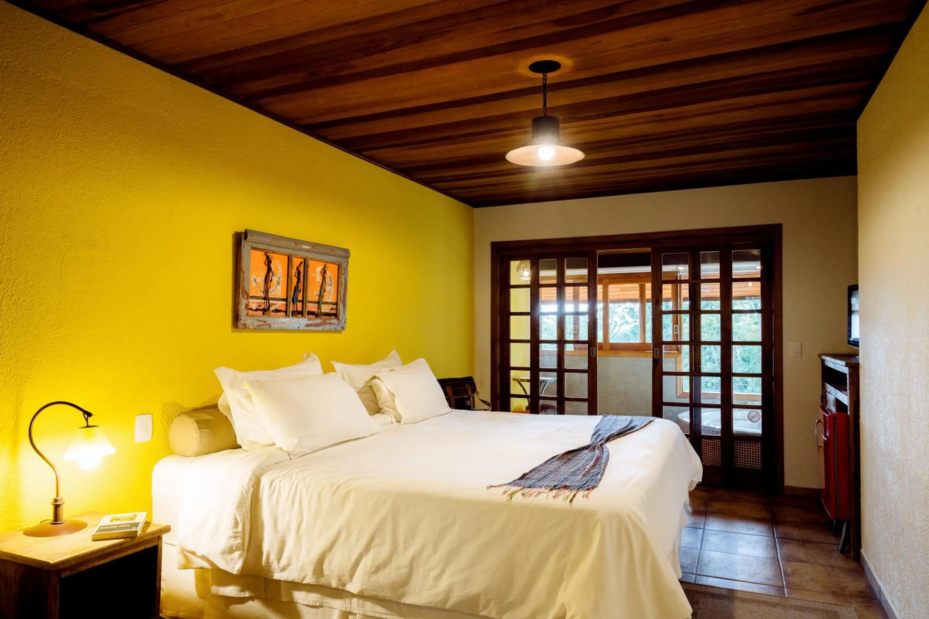 Bed in Pousada Ahavanoah