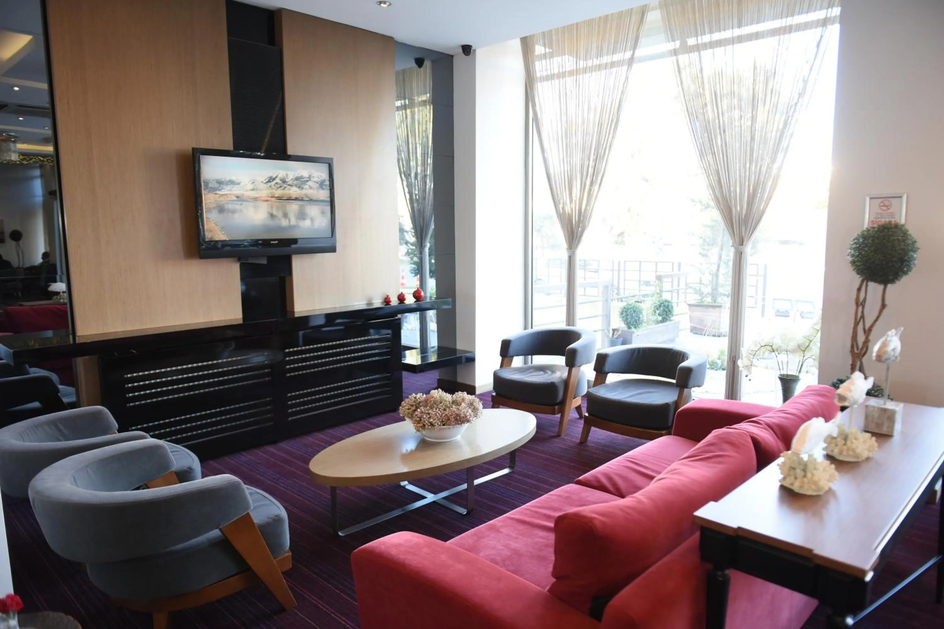 Communal lounge/ TV room, Lounge/Bar in Baliktasi City Hotel & Spa