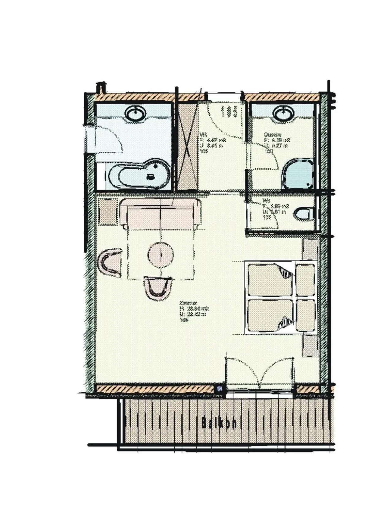Floor plan in Berggasthof Platzlalm