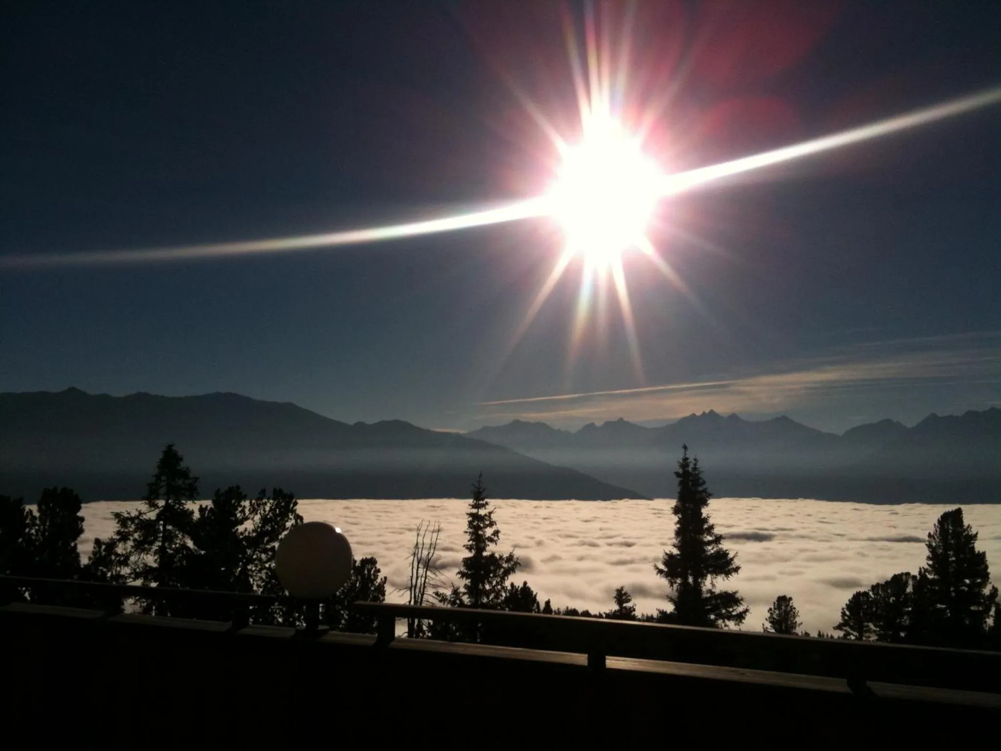 Balcony/Terrace in Berggasthof Platzlalm