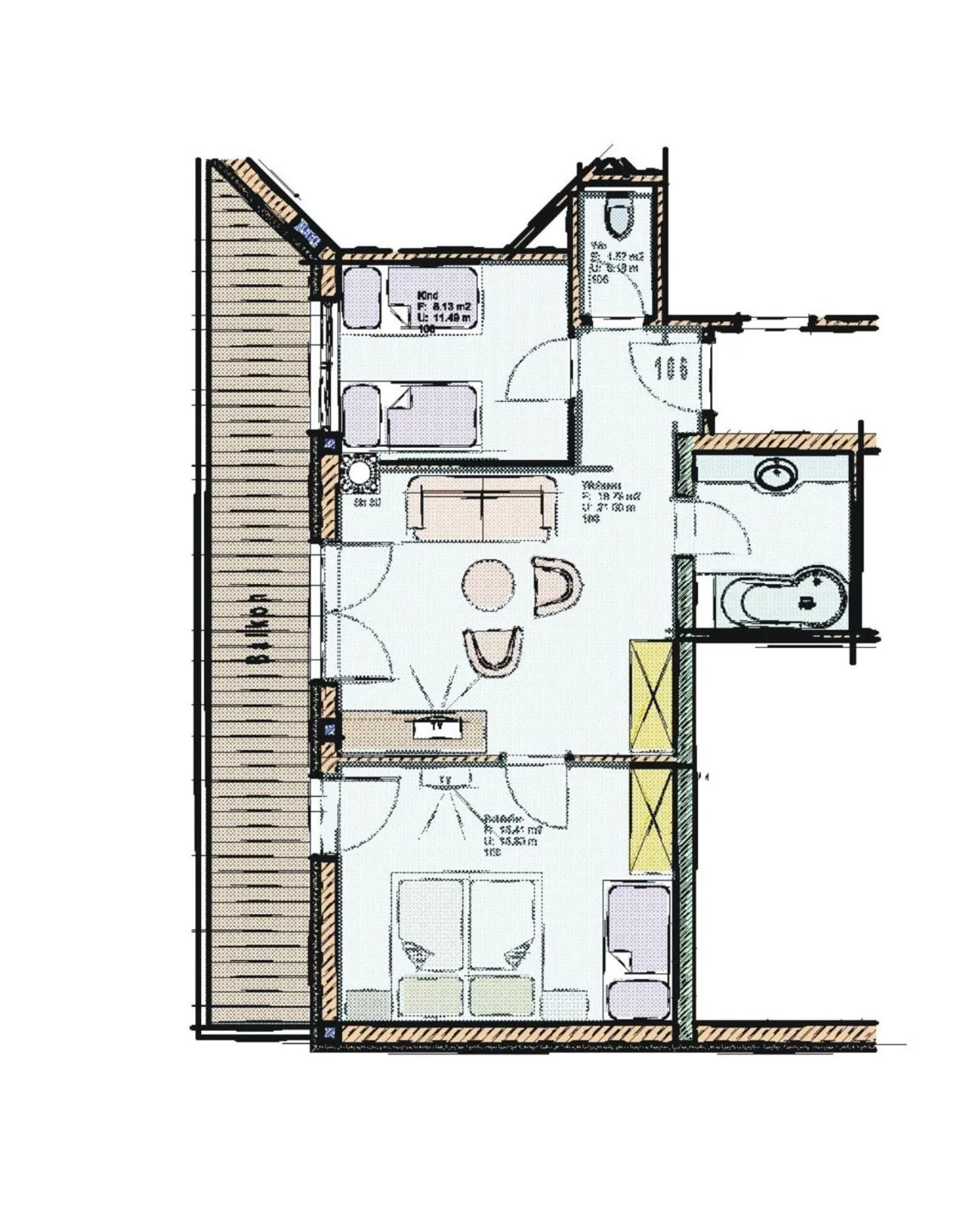 Floor plan in Berggasthof Platzlalm