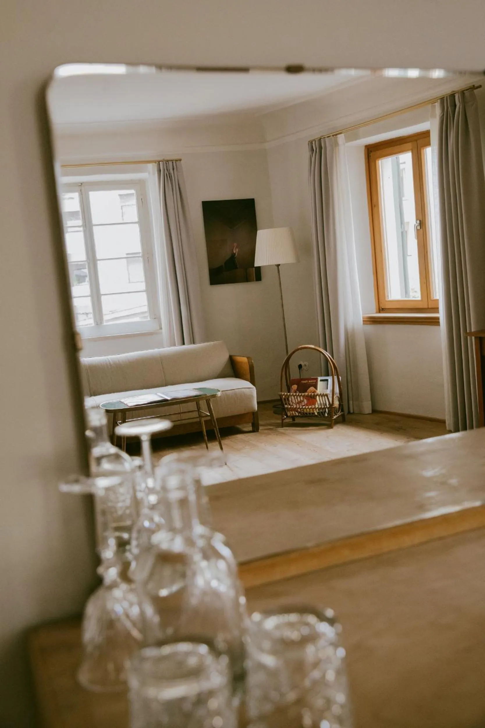 Seating area, Bed in 1477 Reichhalter, a Member of Design Hotels