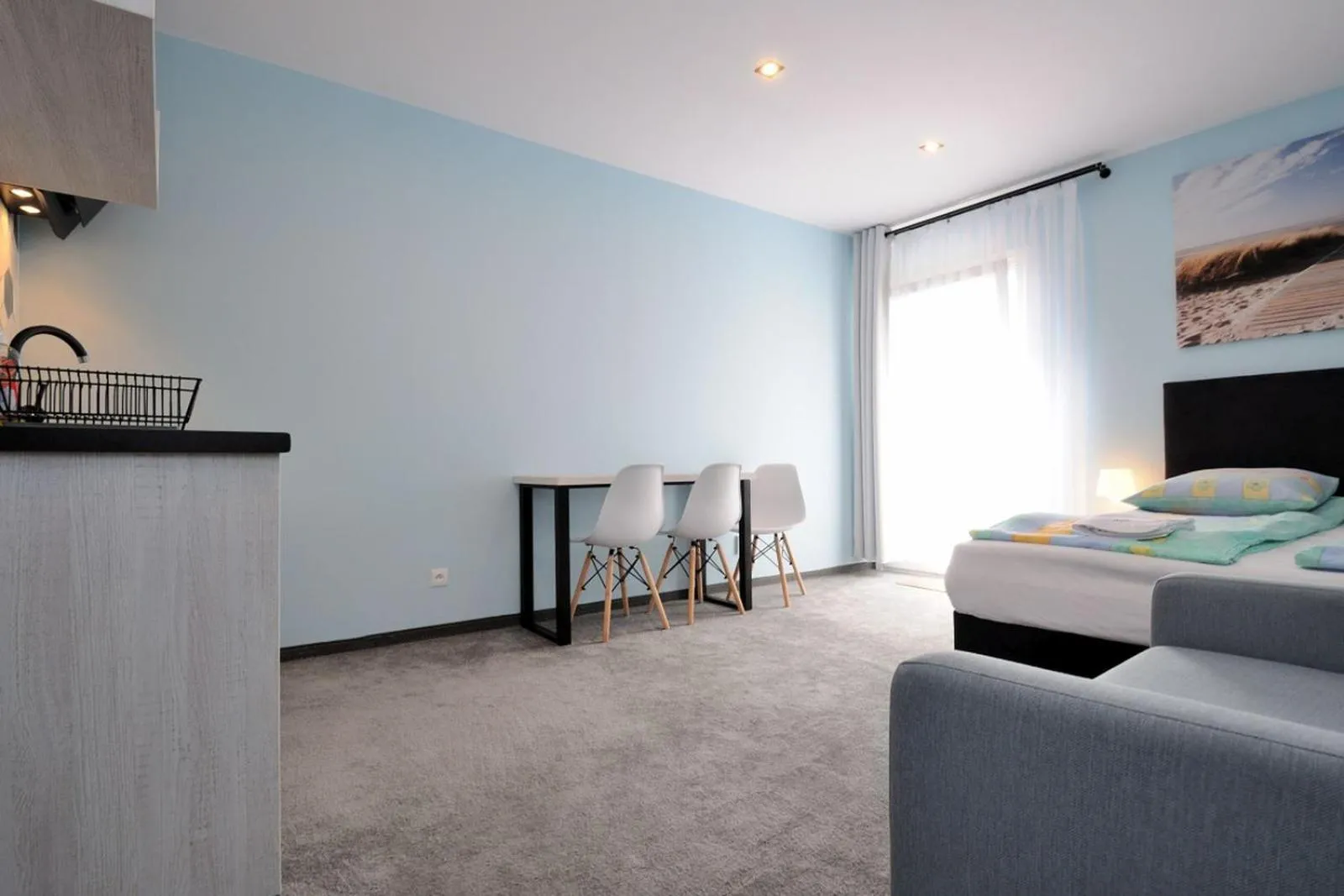 Kitchen or kitchenette, Bed in Dom Wczasowy Danusia