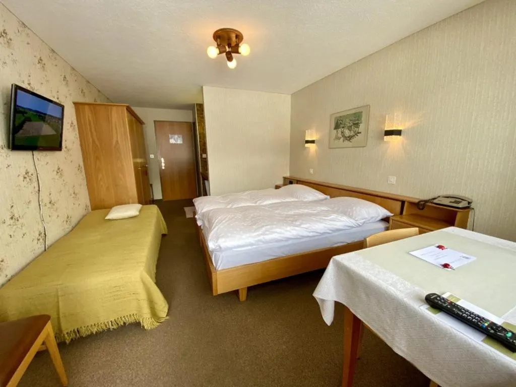 Bedroom, Bed in Hotel Alpina Parpan