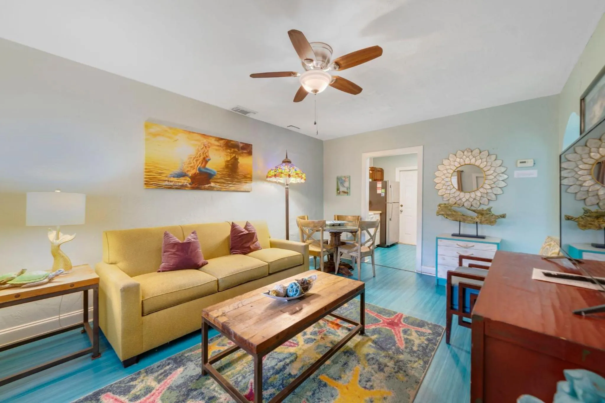 Living room in Beach Place Guesthouses