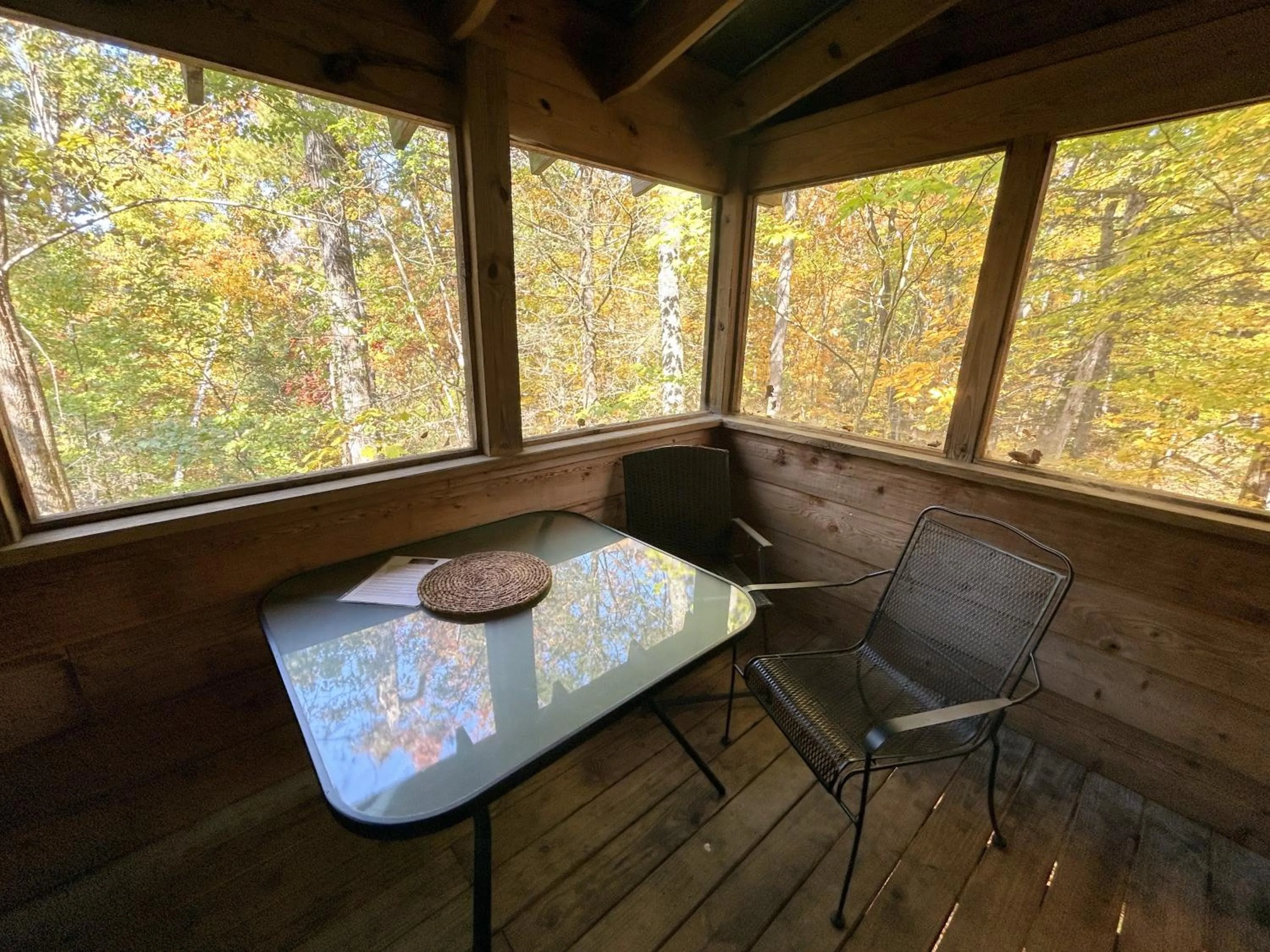 Seating area in Emerald Woods