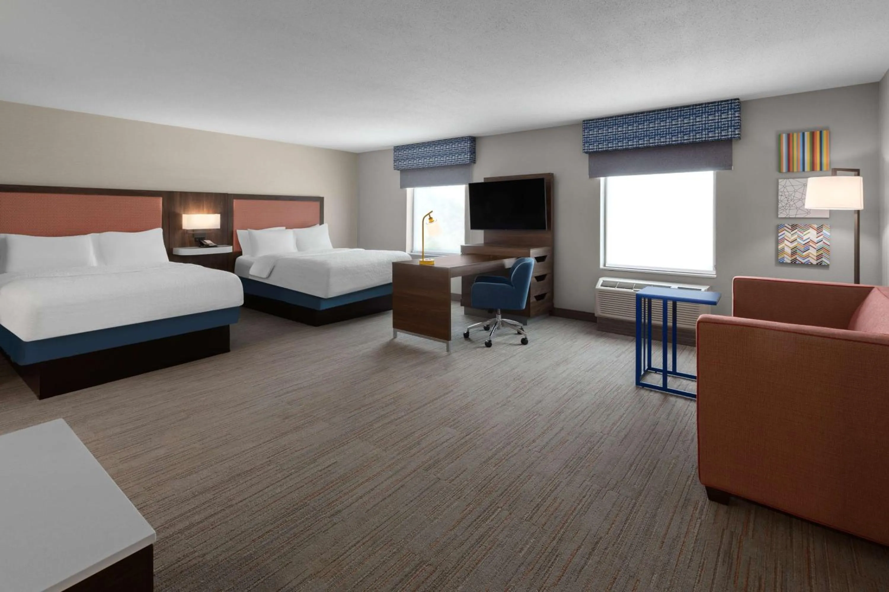 Bedroom, Bed in Hampton Inn & Suites Saginaw