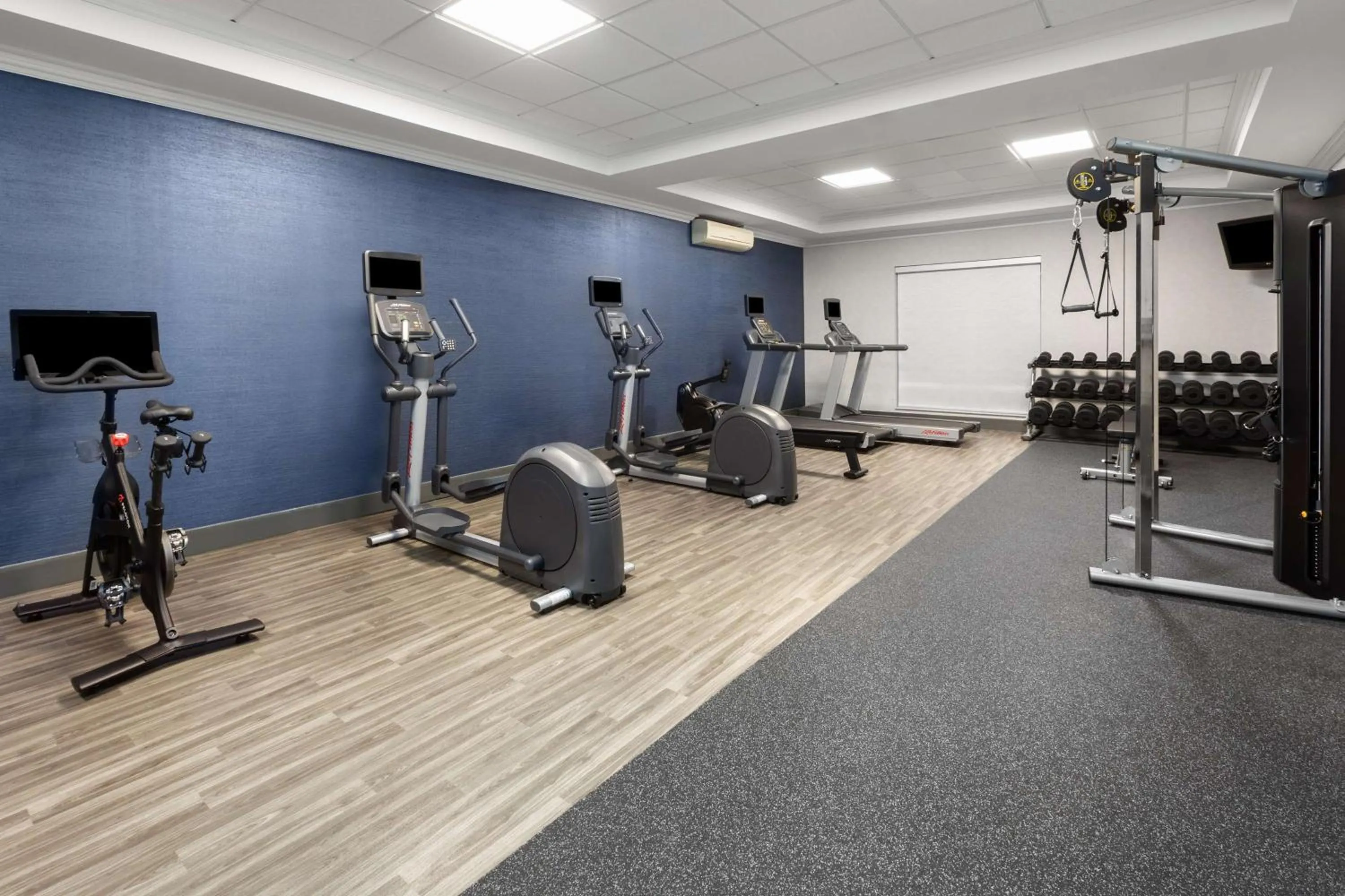 Fitness centre/facilities in Hampton Inn & Suites Saginaw
