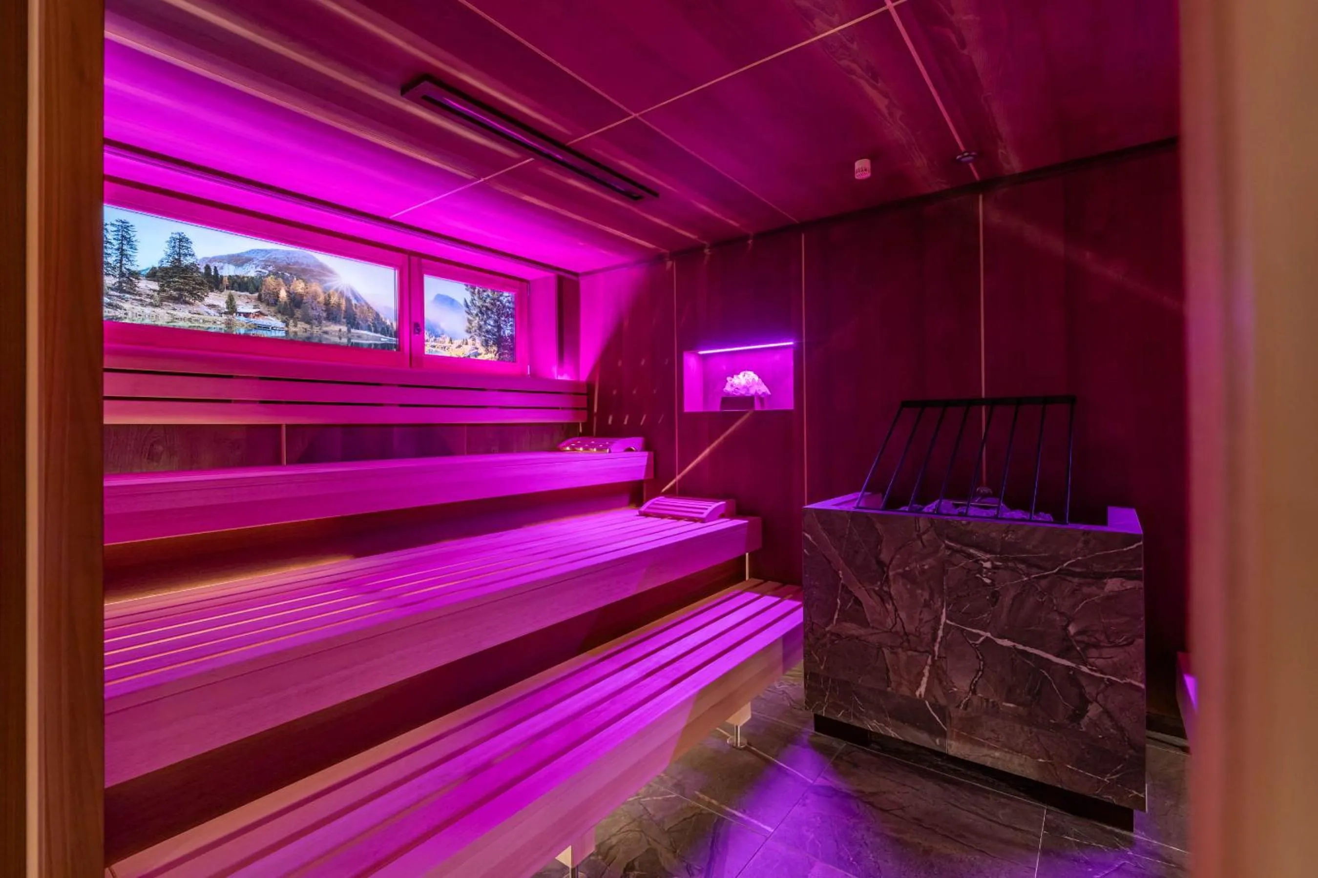 Sauna, Bed in Hotel Pramstraller