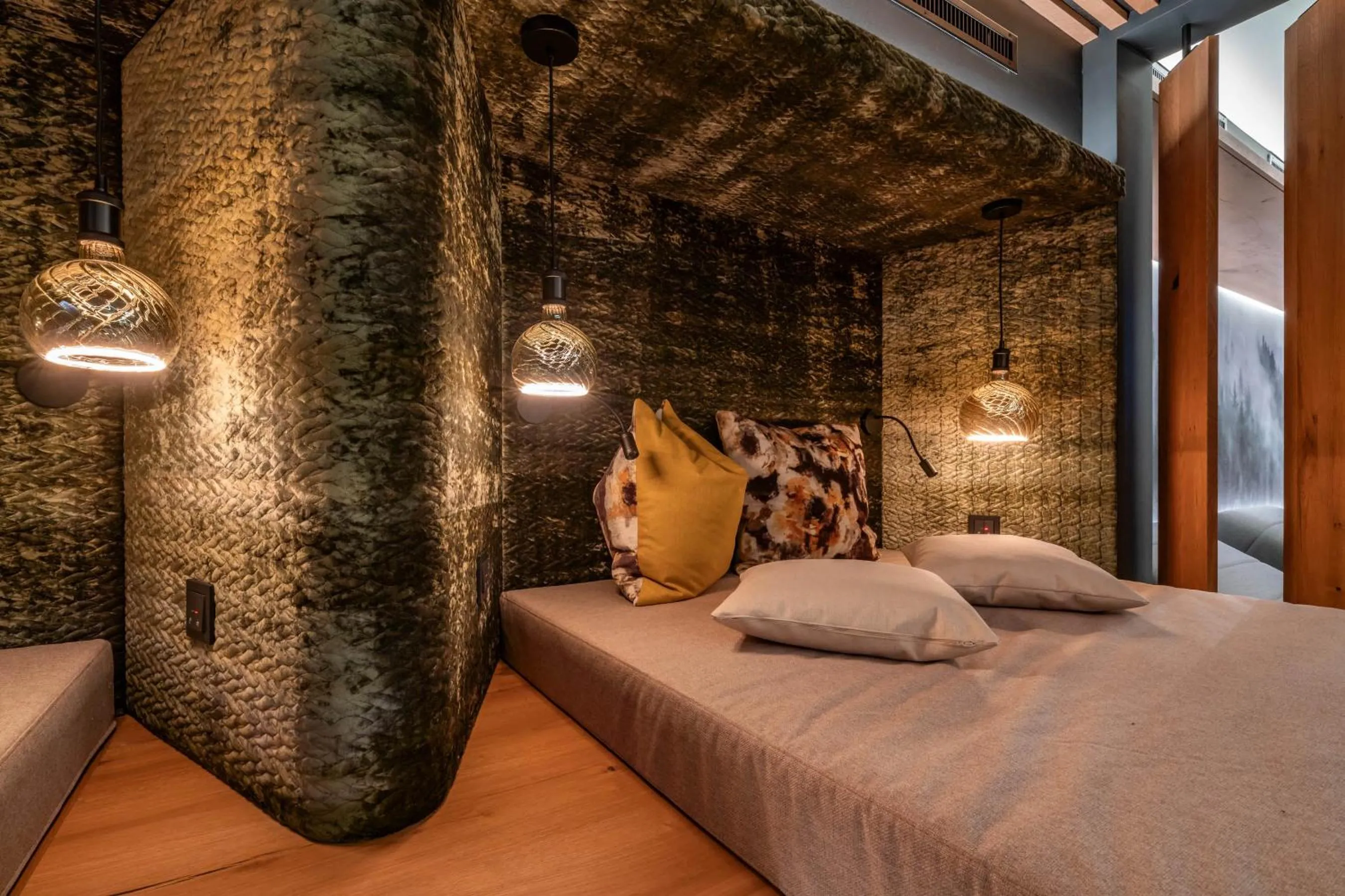 Sauna, Bed in Hotel Pramstraller