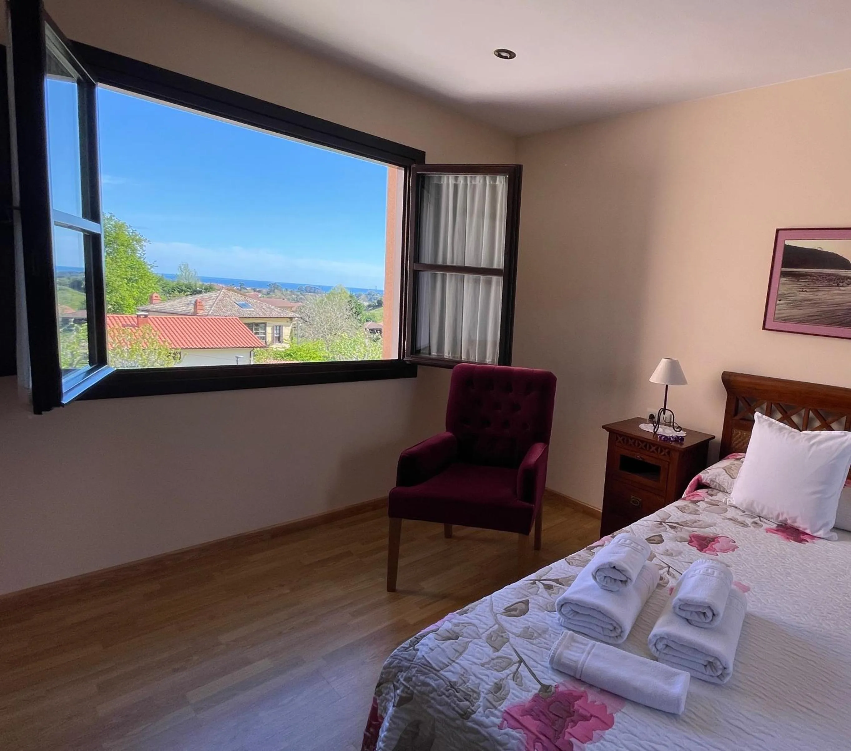 Bed in Hotel Rural El Texeu