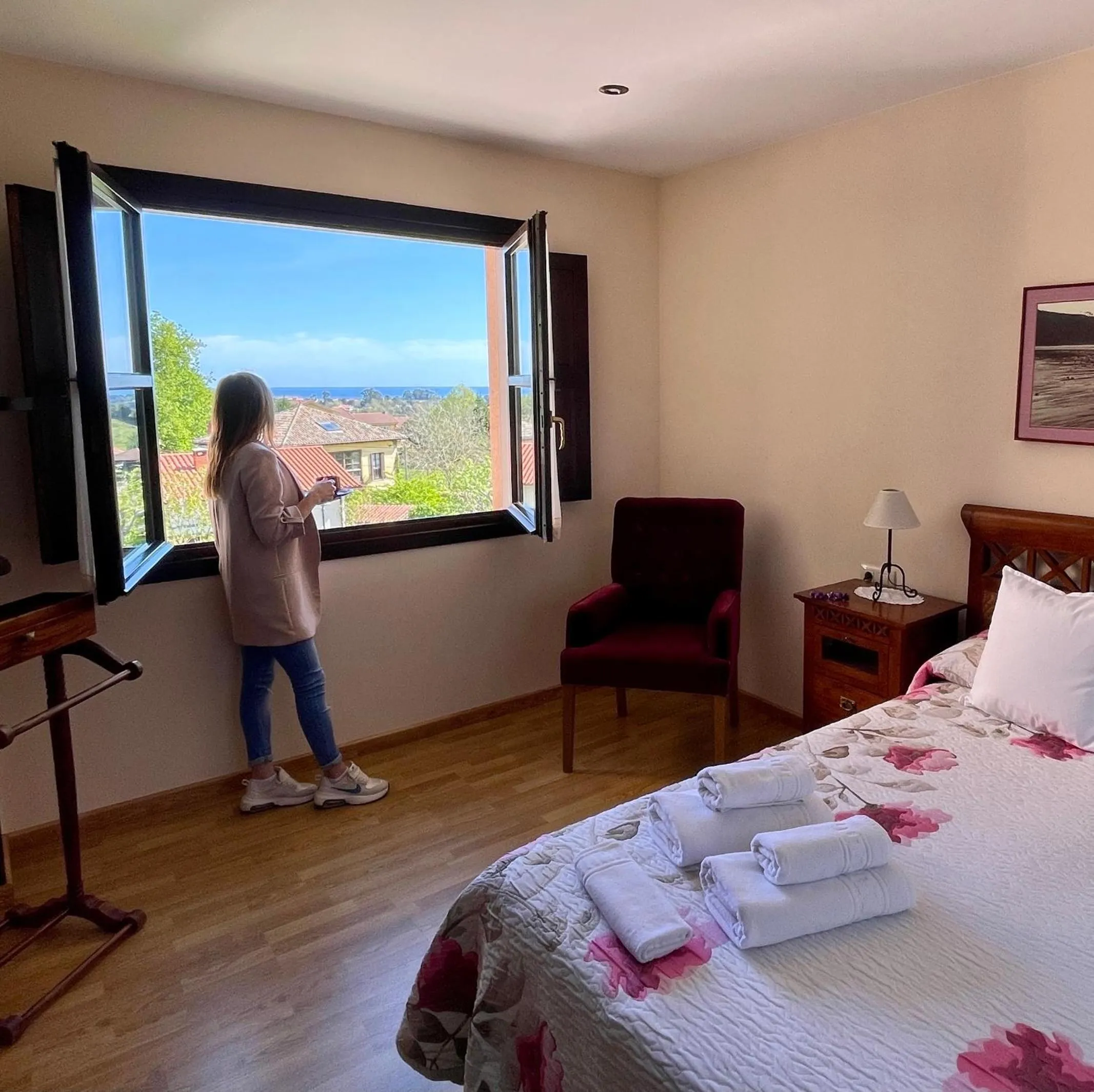 Bed in Hotel Rural El Texeu