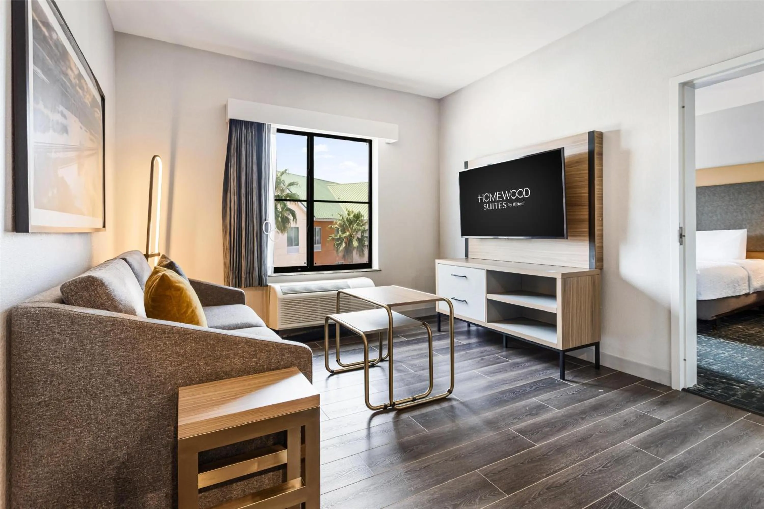 Living room, Bed in Homewood Suites Beaumont