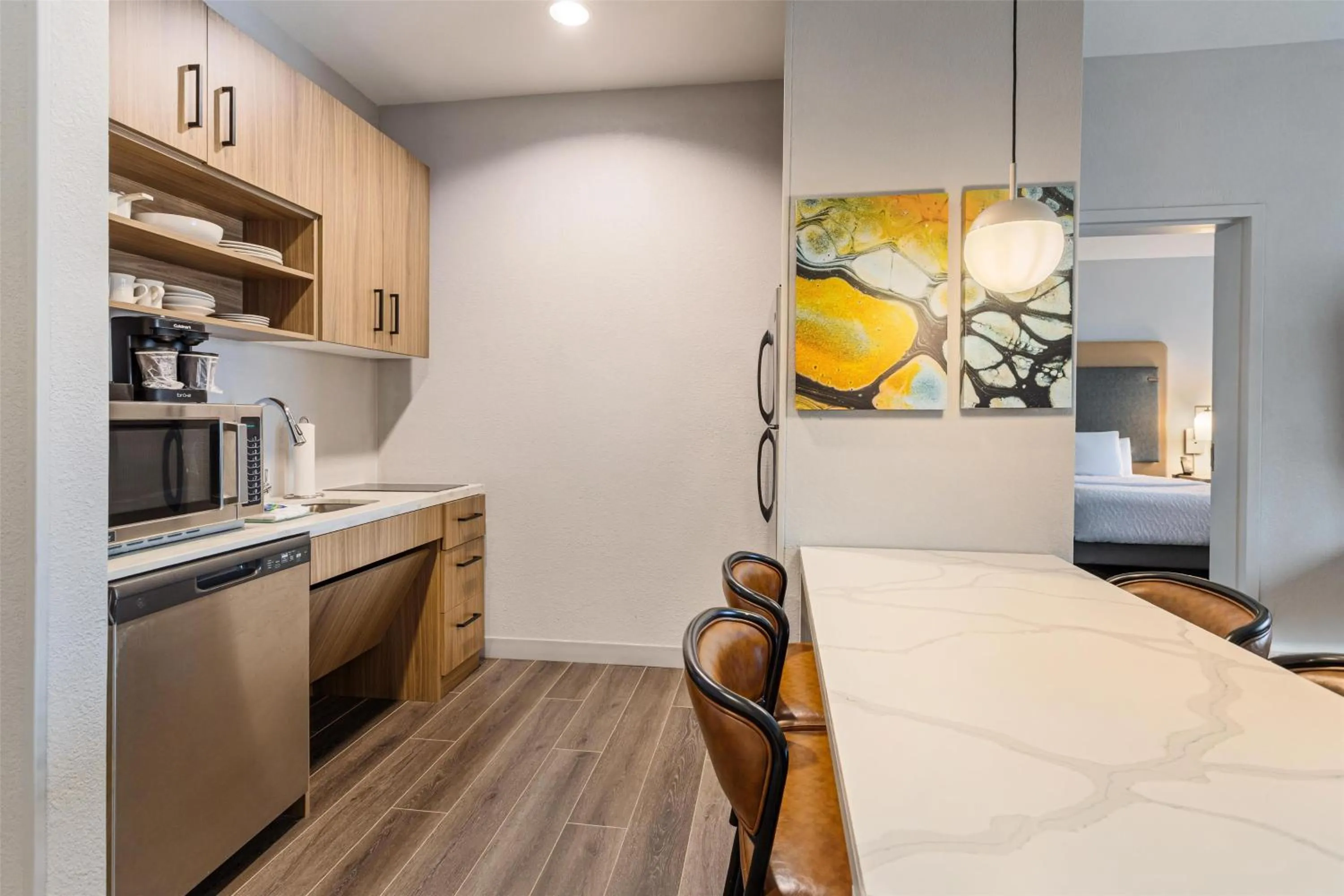 Kitchen or kitchenette in Homewood Suites Beaumont