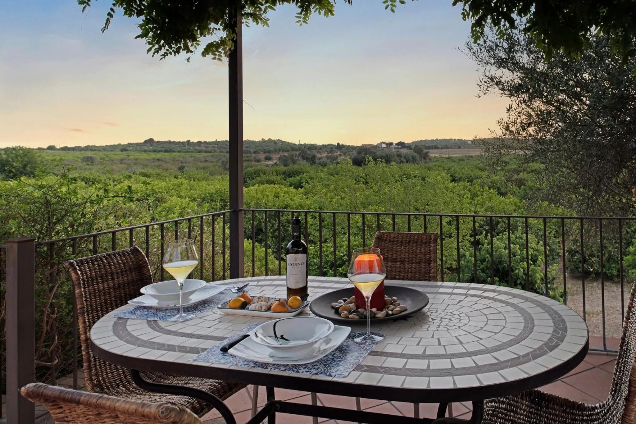 Balcony/Terrace in Country House Calamosche