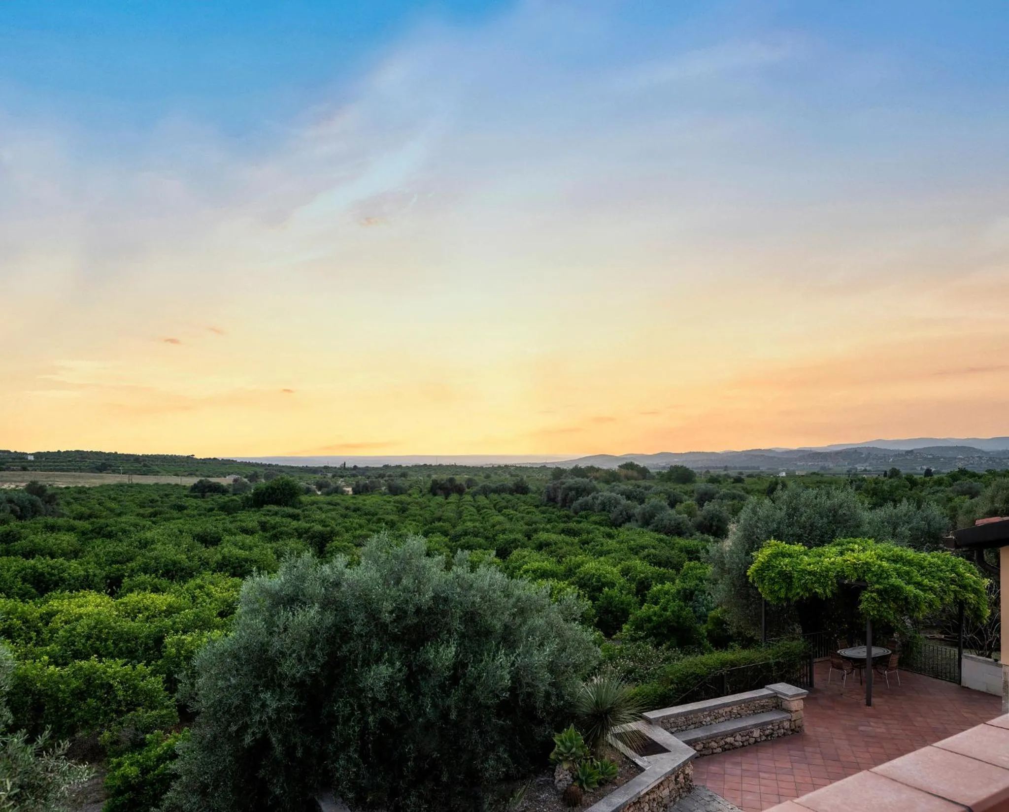 Natural landscape in Country House Calamosche