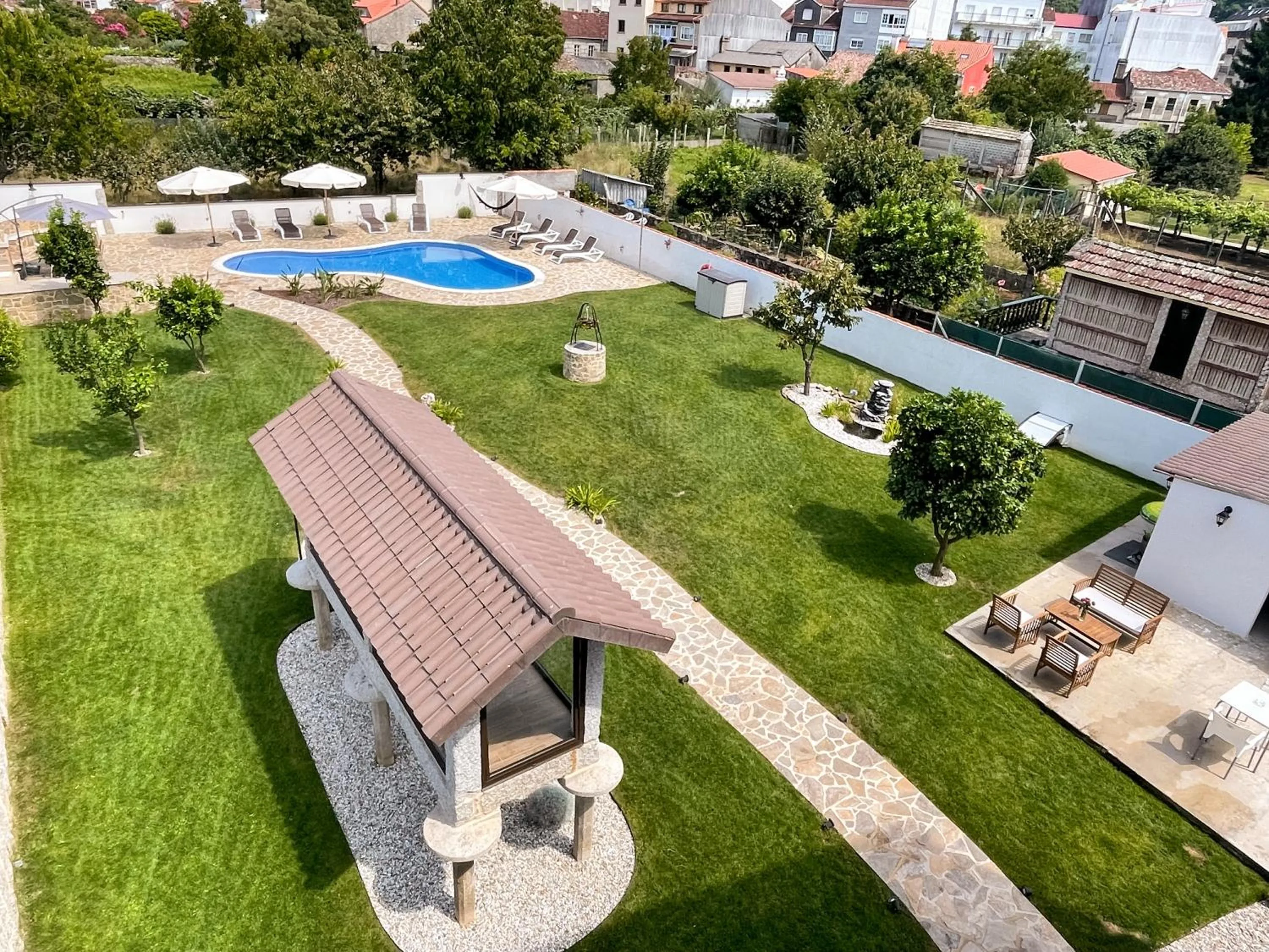 Garden view in Villa Galicia