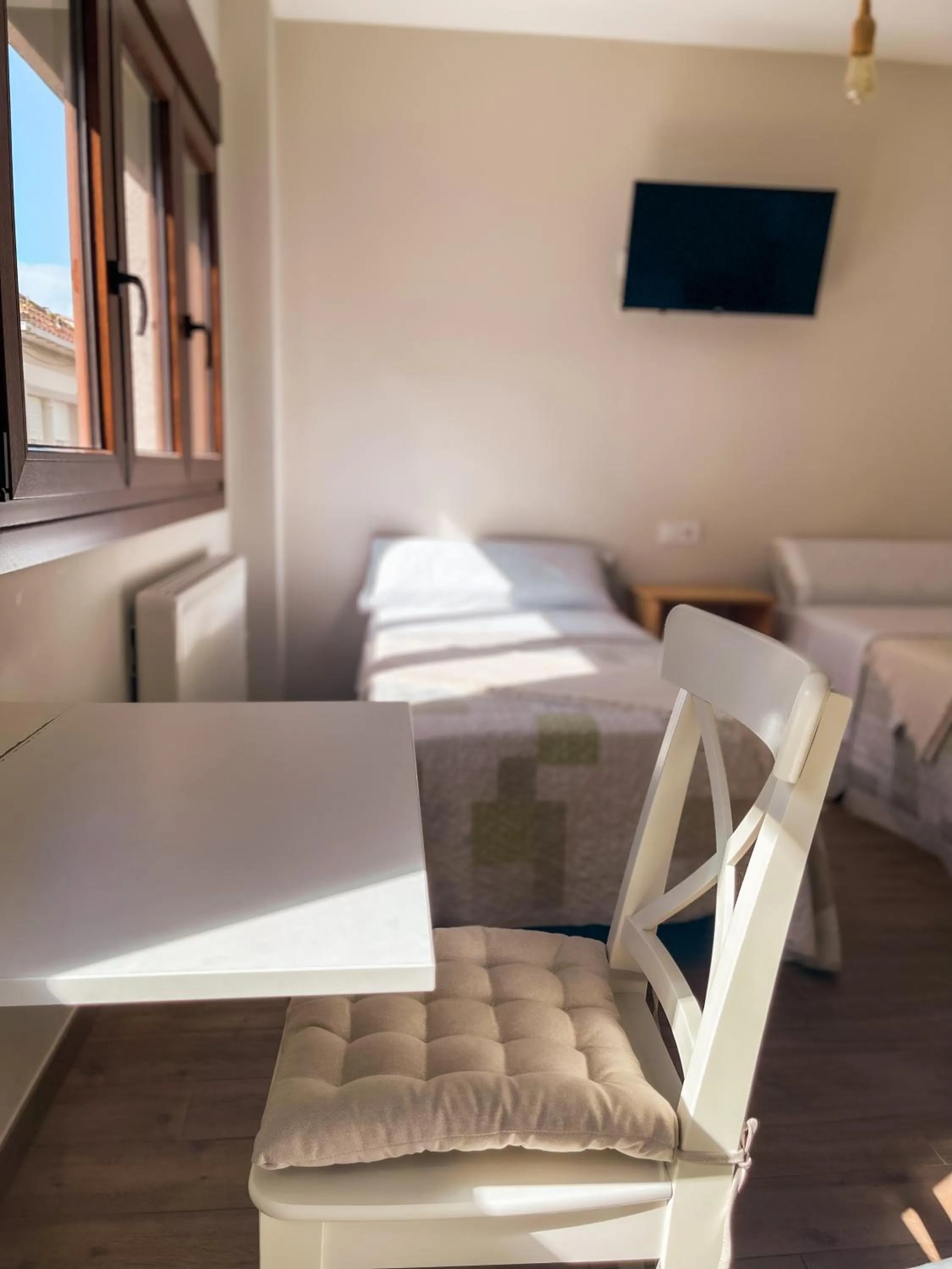 Seating area, Bed in Villa Galicia