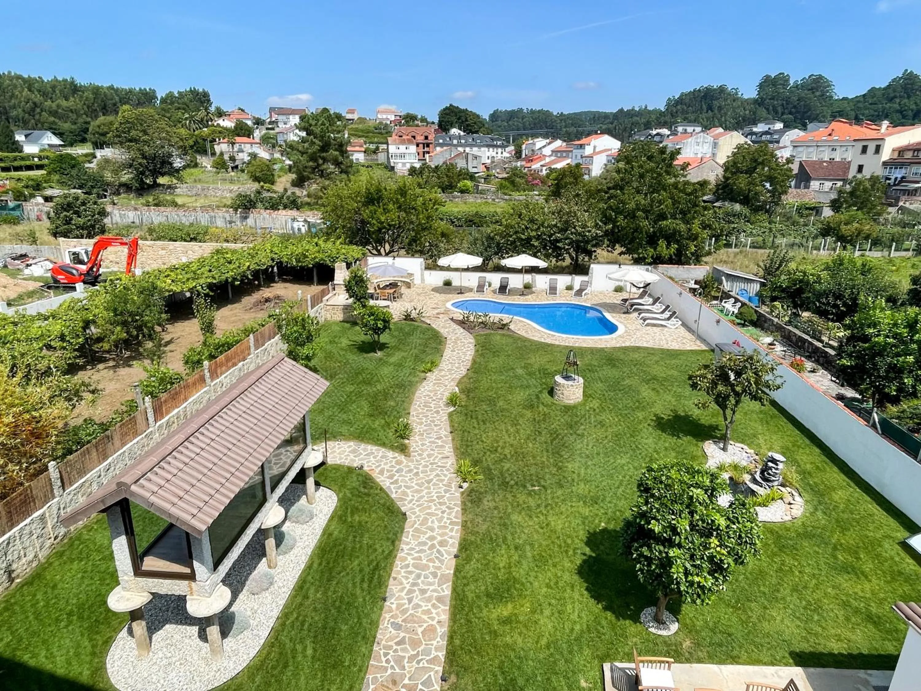 Garden view in Villa Galicia